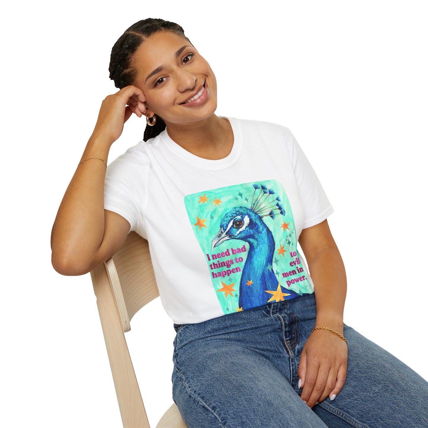 I Need Bad Things to Happen to Evil Men in Power: Feminist Shirt