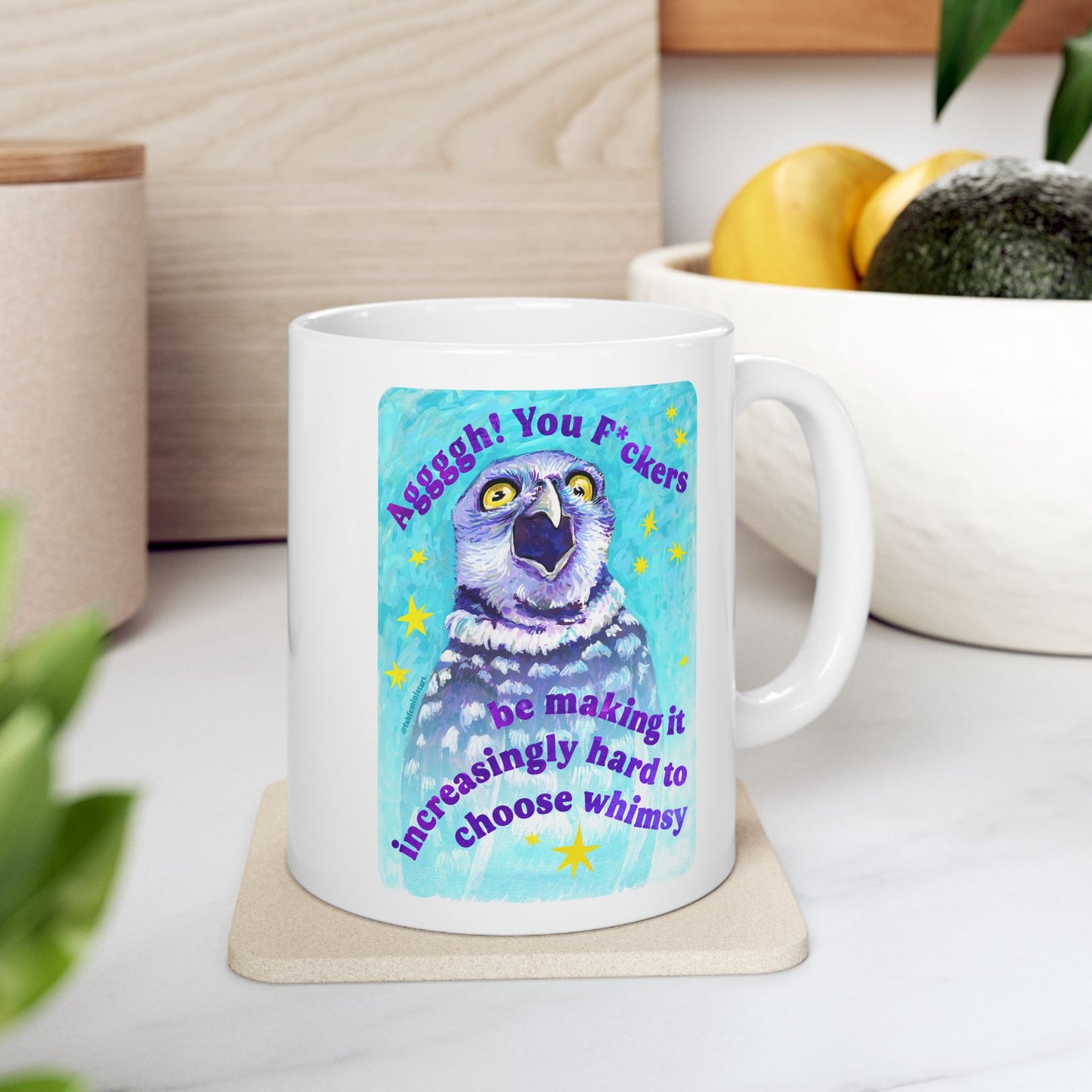 Aggggh! You F*ckers be making it increasingly hard to choose whimsy: feminist mug