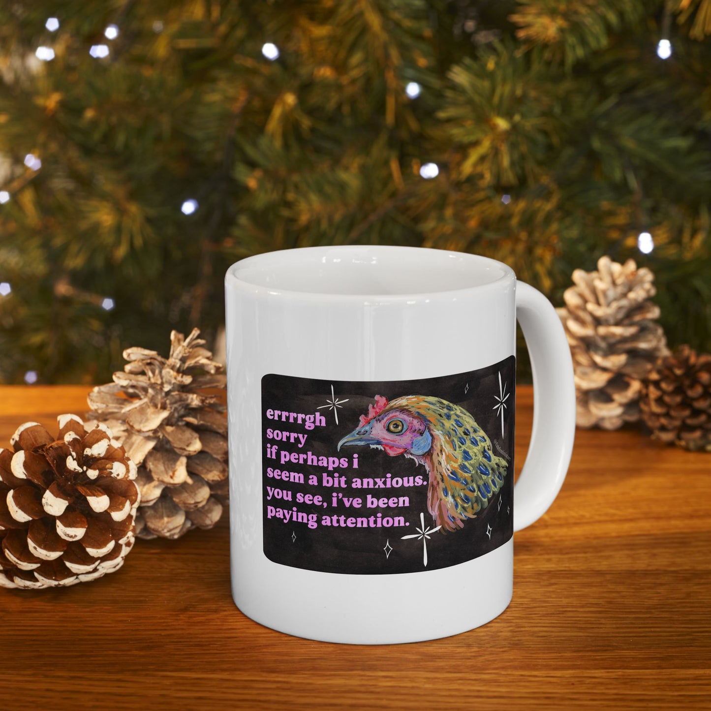 errrgh sorry if perhaps i seem a bit anxious. you see, i've been paying attention: feminist mug