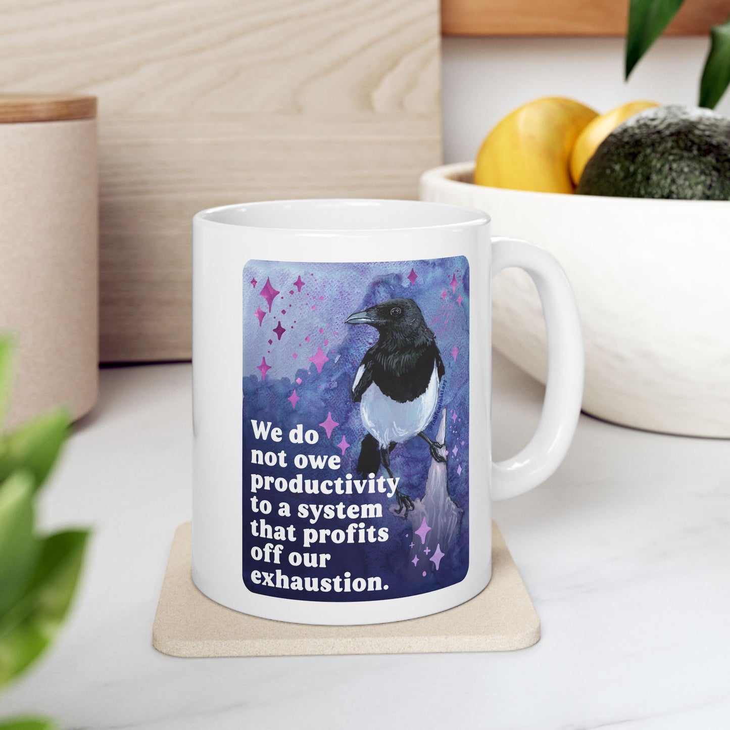 Feminist Mug — We do not owe productivity to a system that profits off our exhaustion