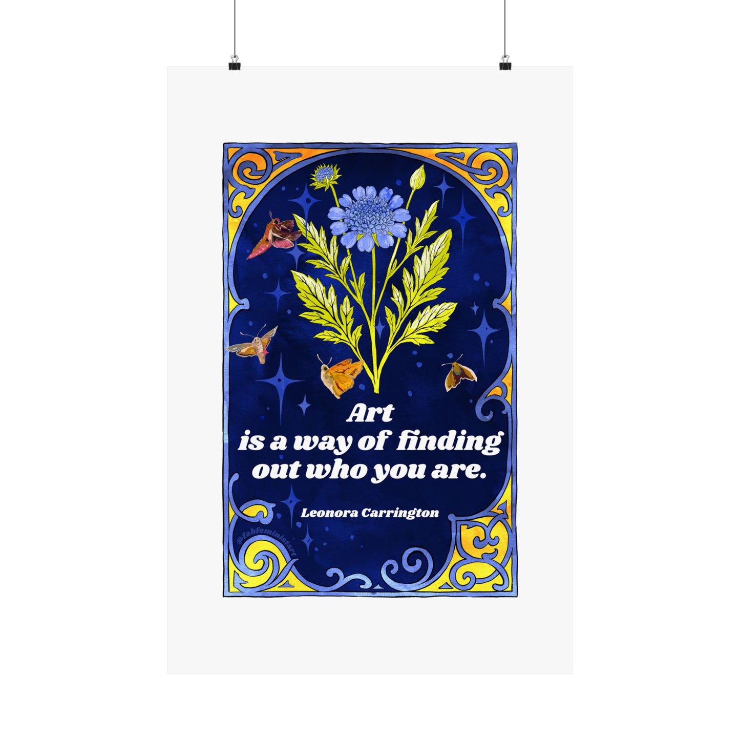 Art is a way of finding out who you are, Leonora Carrington: feminist art print