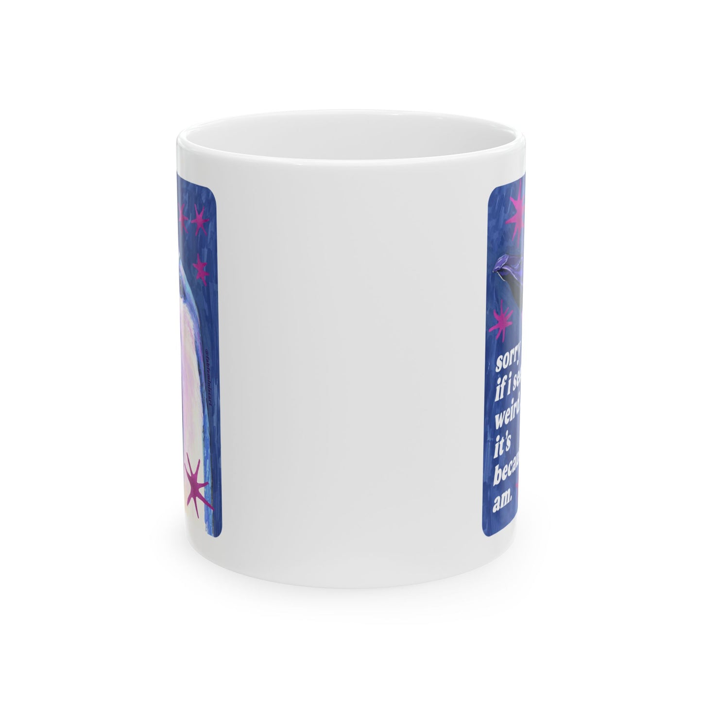 sorry if i seem weird... it's because i am: feminist mug