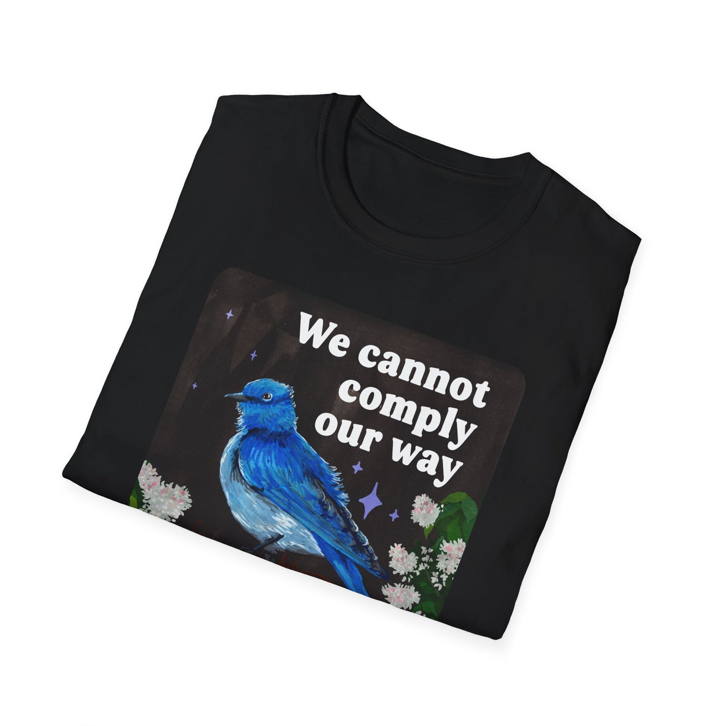 We cannot comply our way out of fascism: feminist shirt
