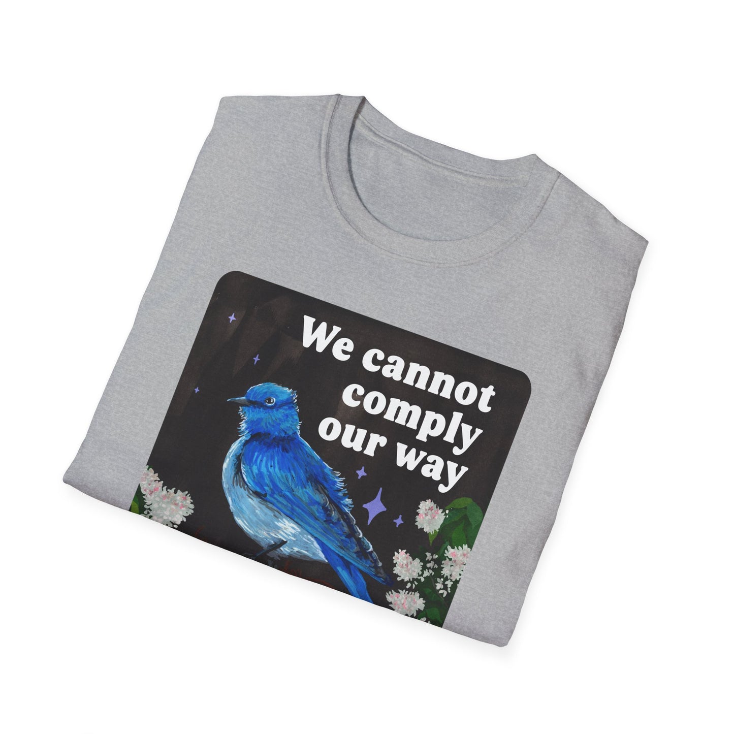 We cannot comply our way out of fascism: feminist shirt