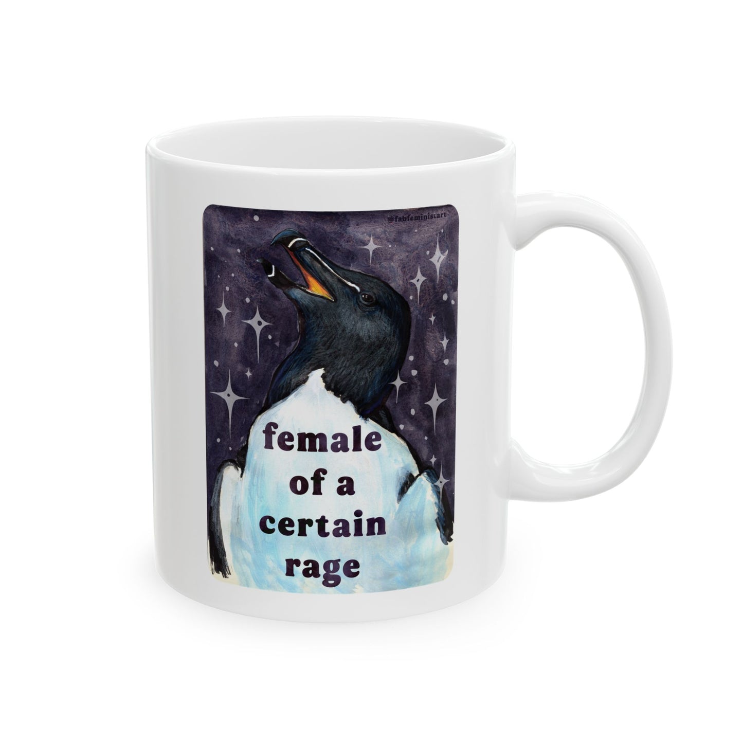 female of a certain rage: feminist mug