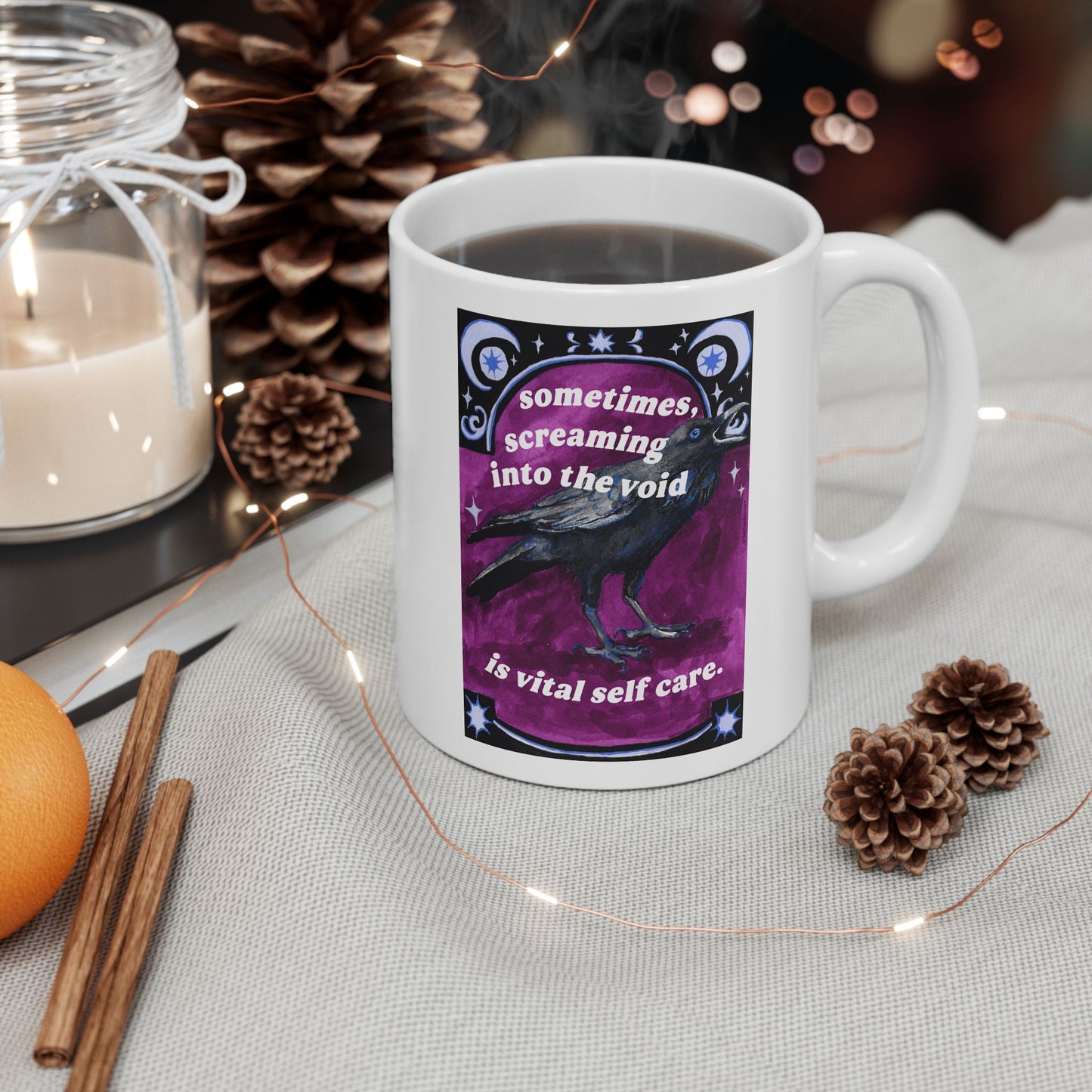 Sometimes Screaming Into The Void Is Vital Self Care: Feminist Mug