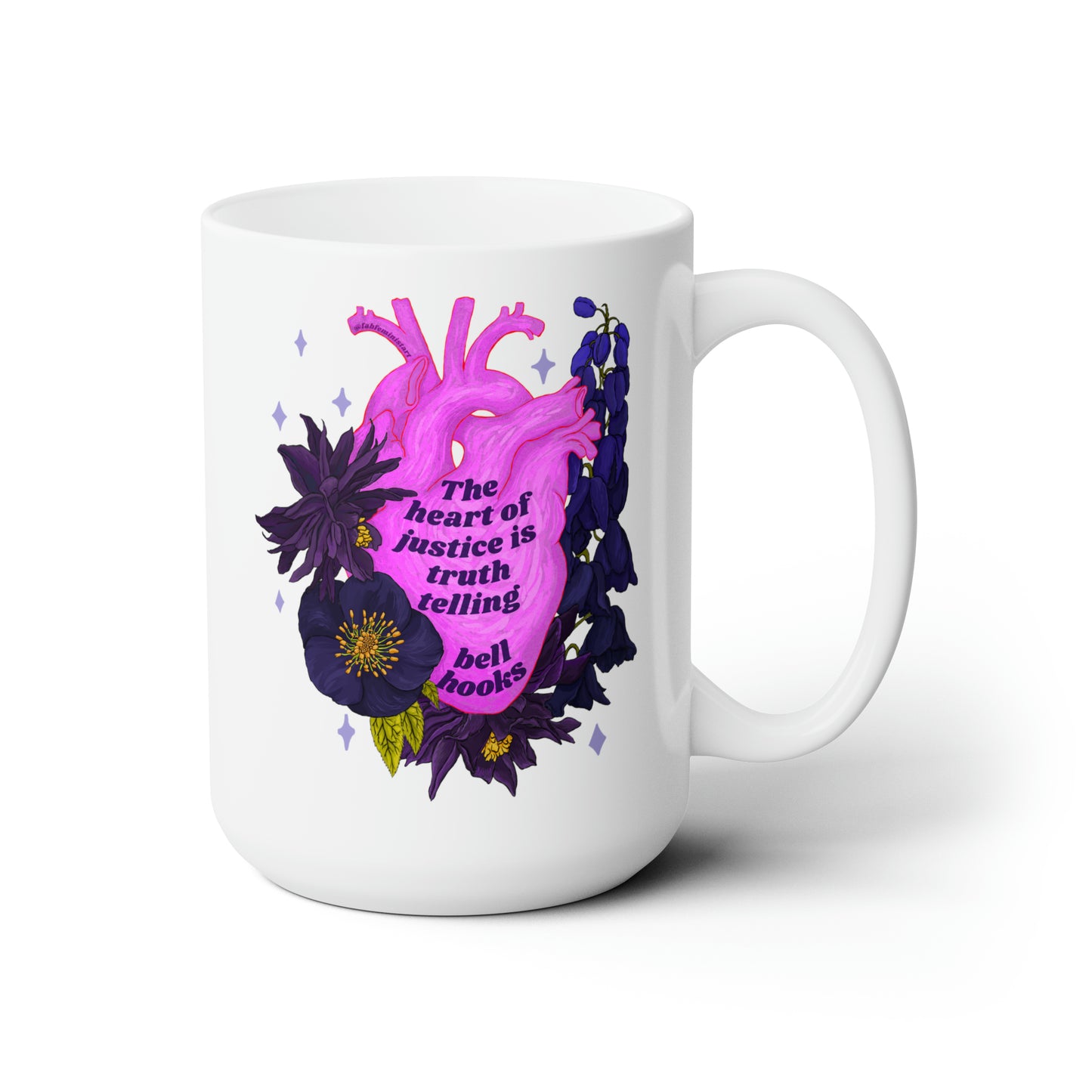 The Heart Of Justice Is Truth Telling, bell hooks: Feminist Mug