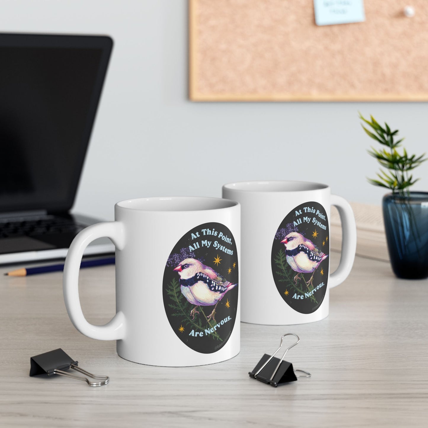 At this point all my systems are nervous: mental health mug