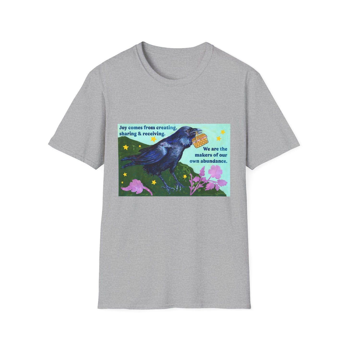 Joy comes from creating, sharing & receiving: feminist shirt