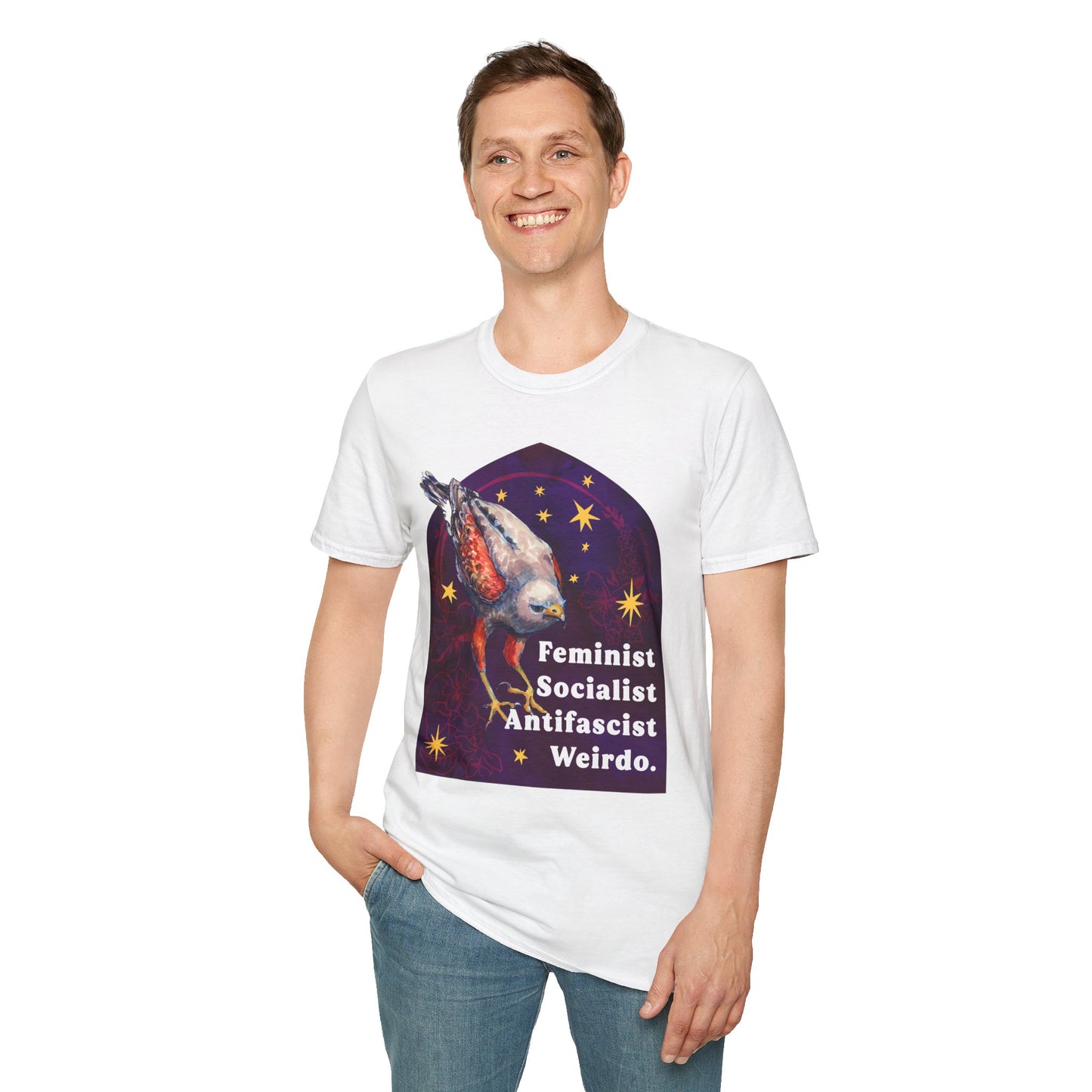 Feminist Socialist Antifascist Weirdo: feminist shirt