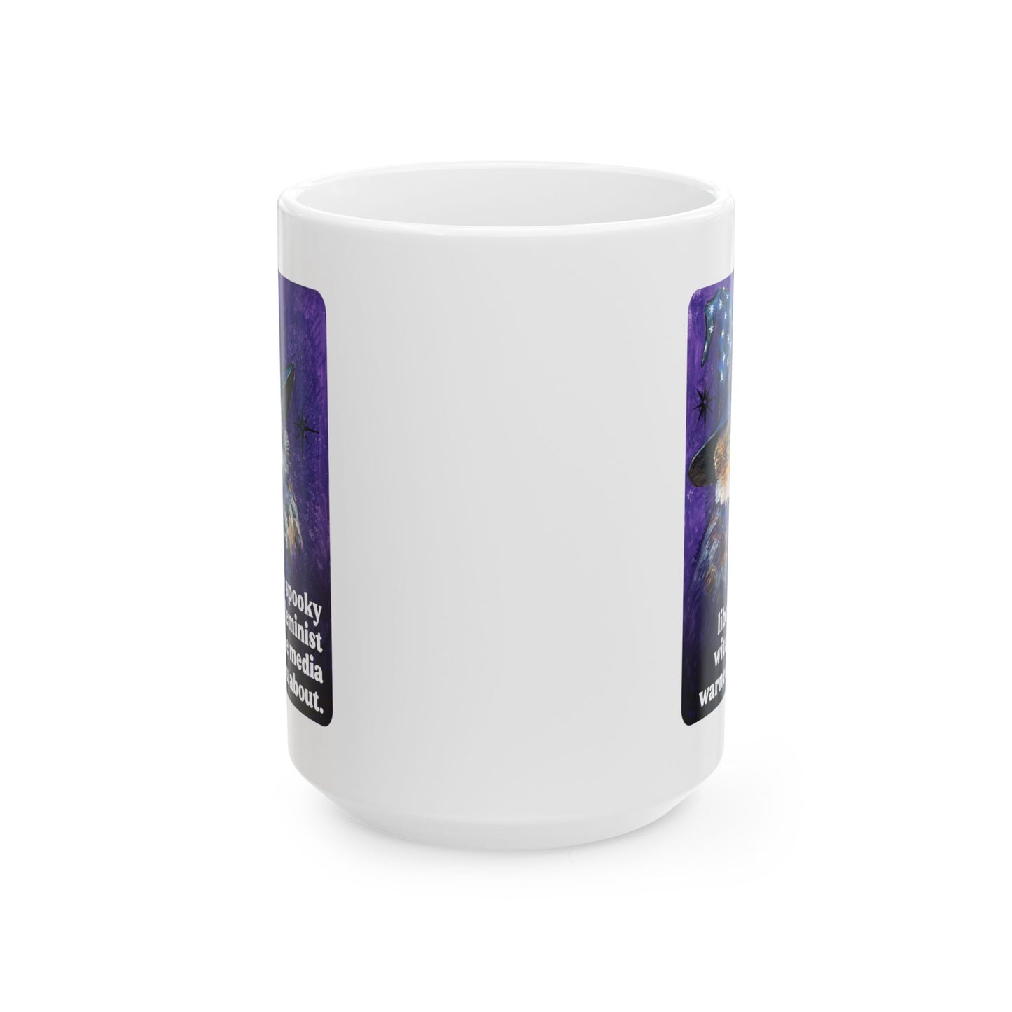 The spooky liberal feminist witch the media warned you about: feminist mug