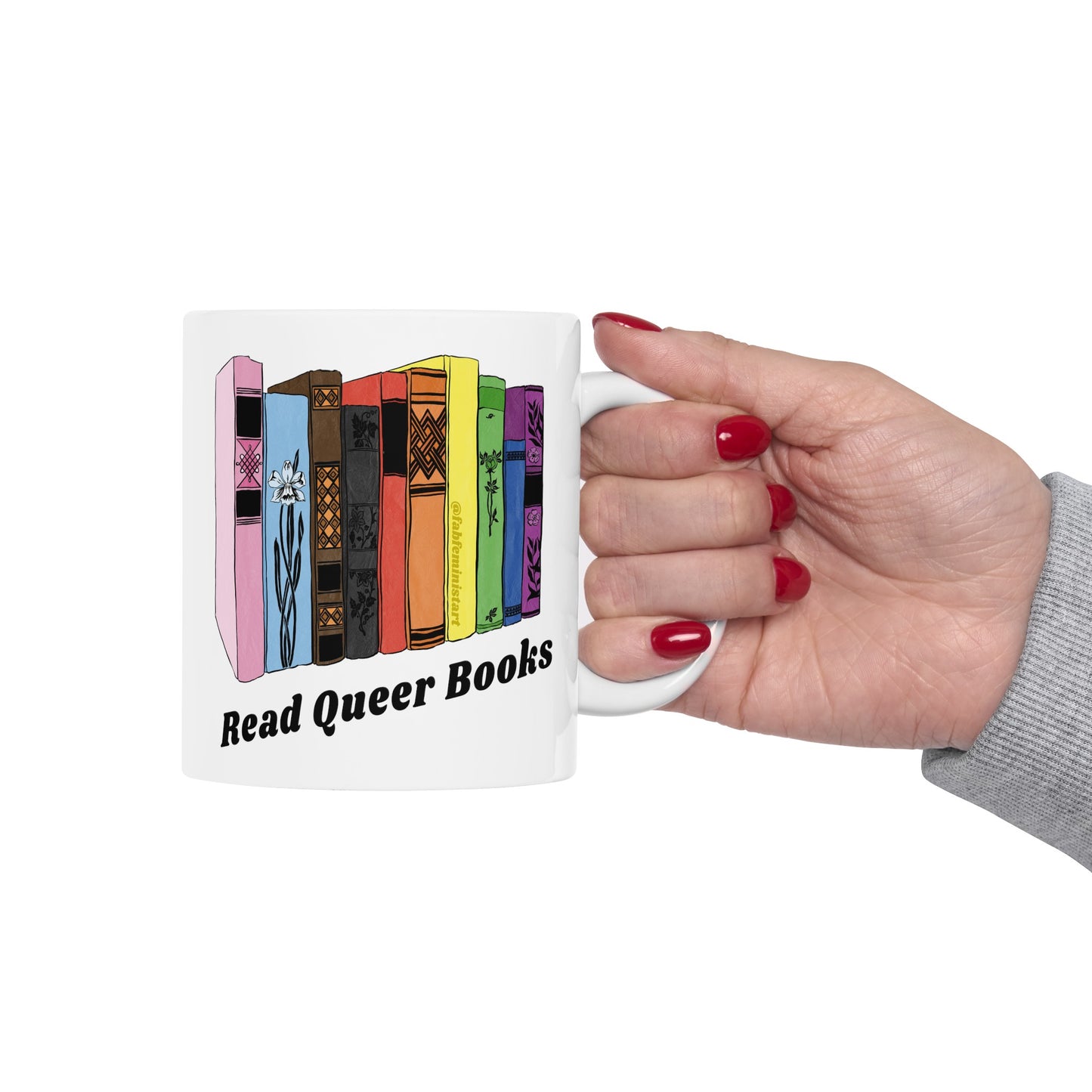 Read Queer Books: LGBTQ Pride Mug