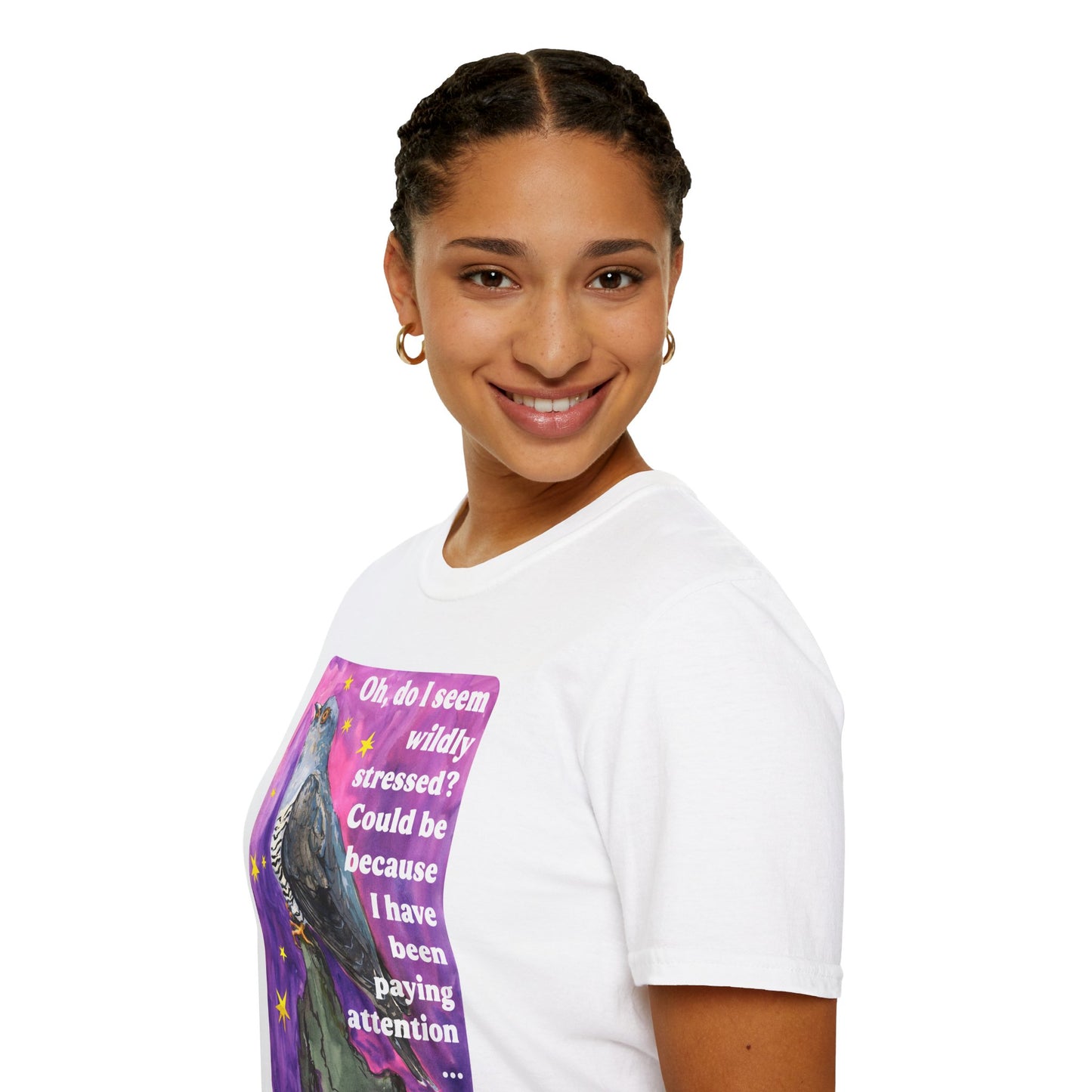 Oh, do I seem wildly stressed? Could be because I have been paying attention: feminist shirt