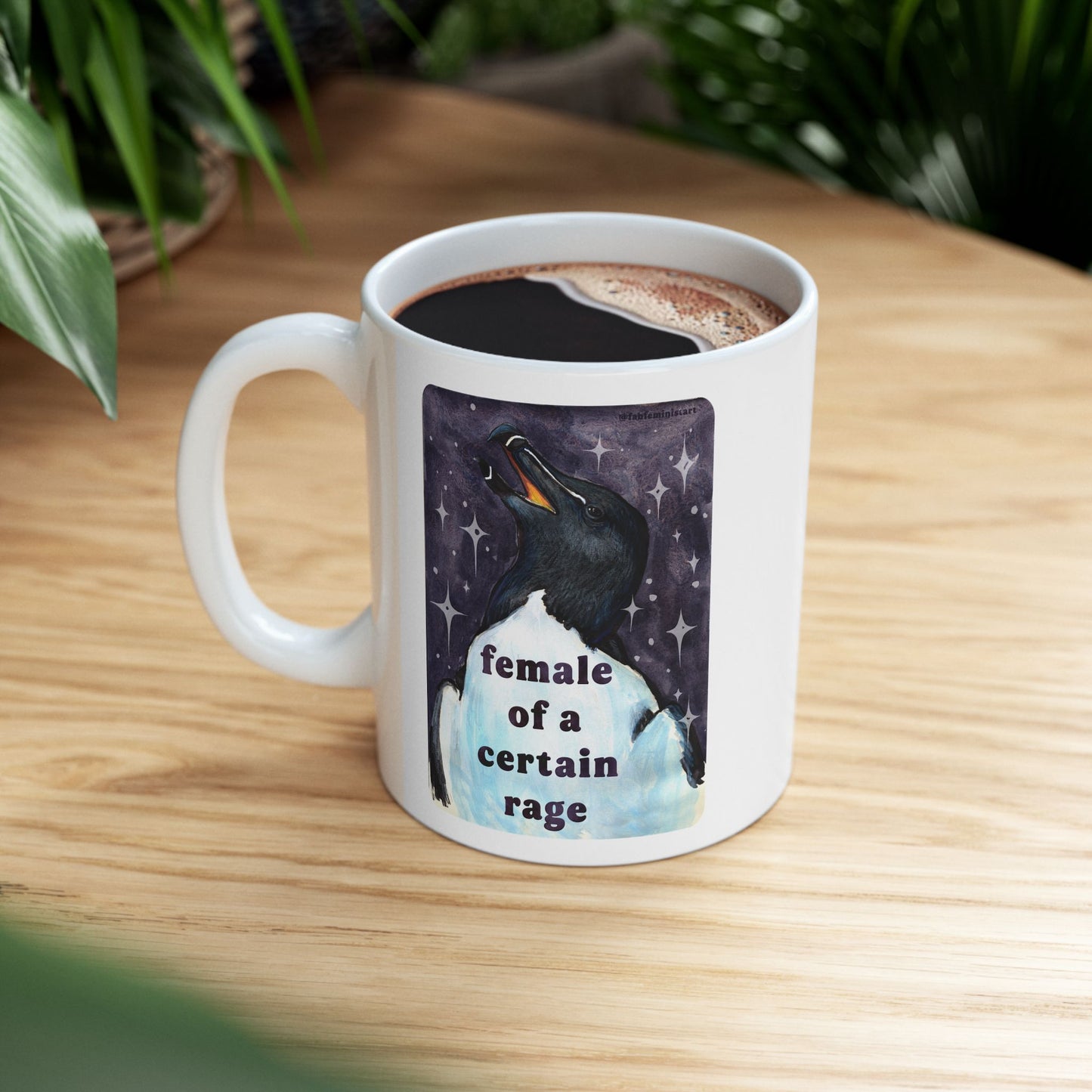 female of a certain rage: feminist mug