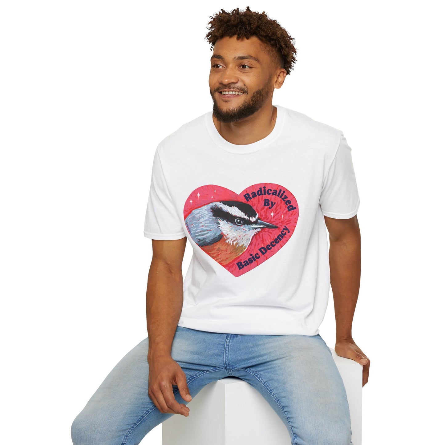 Radicalized By Basic Decency: Bird Heart T-Shirt