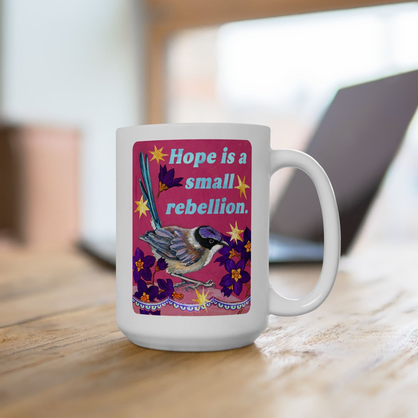 Hope is a small rebellion: feminist mug