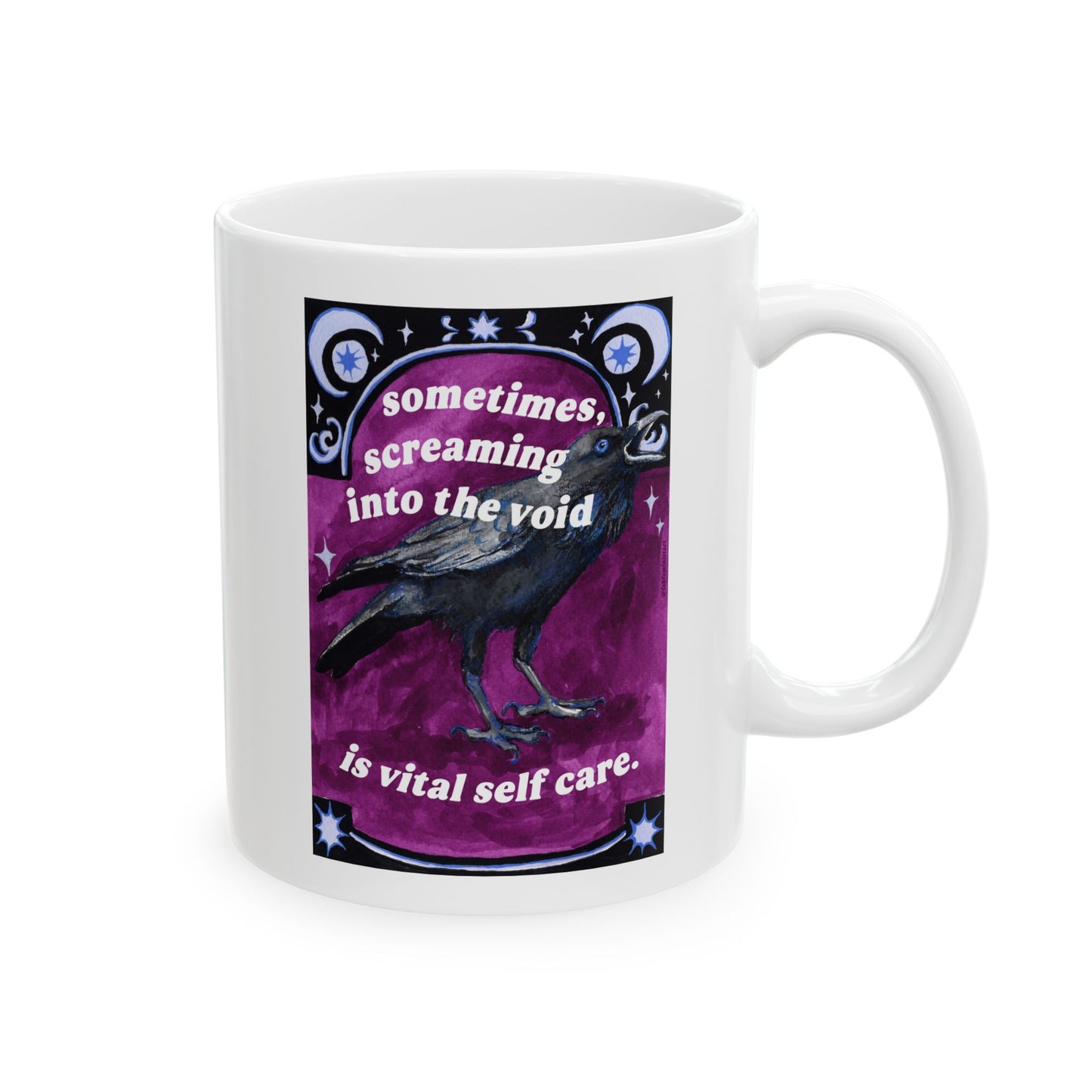 Sometimes Screaming Into The Void Is Vital Self Care: Feminist Mug