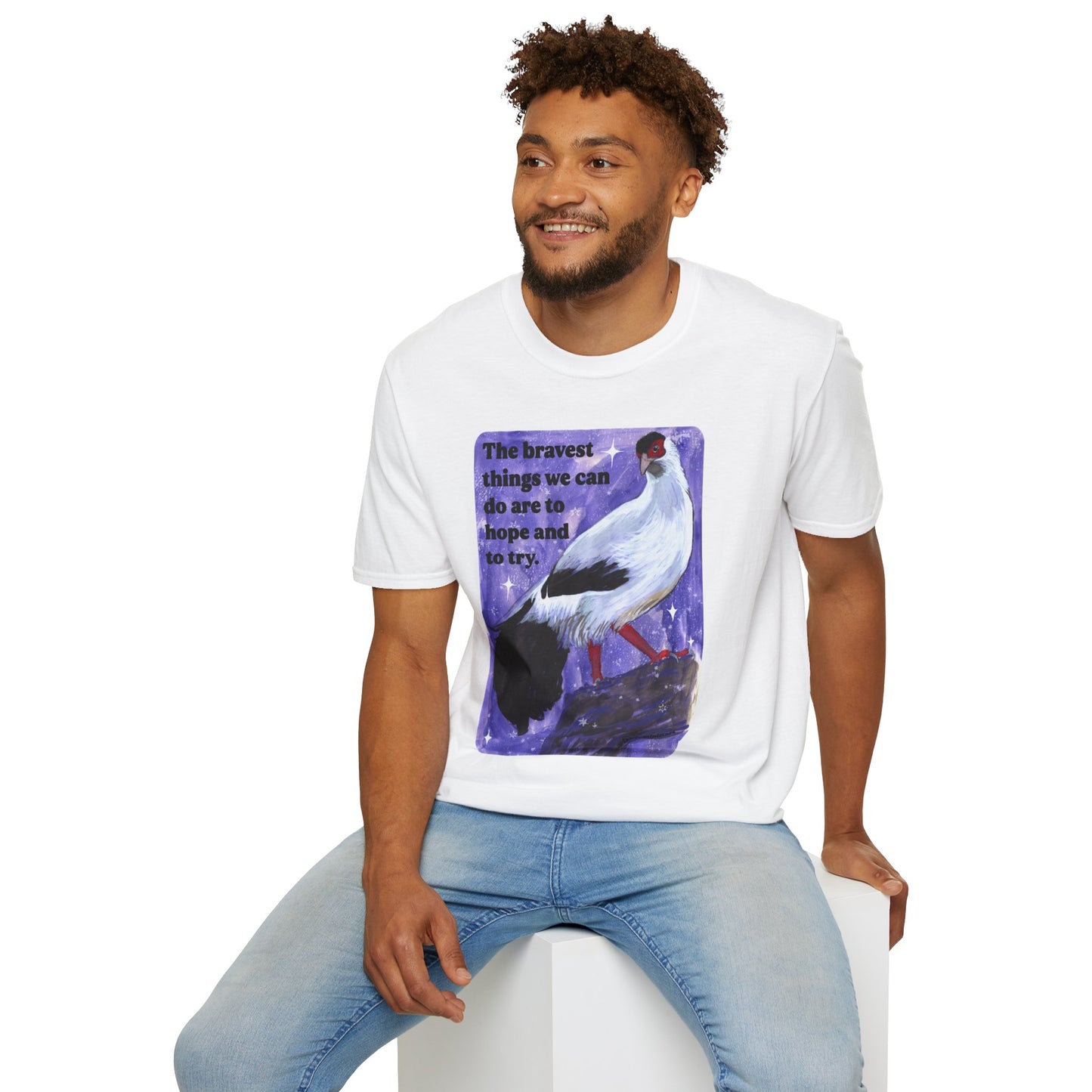 The bravest things we can do are to hope and to try: feminist shirt