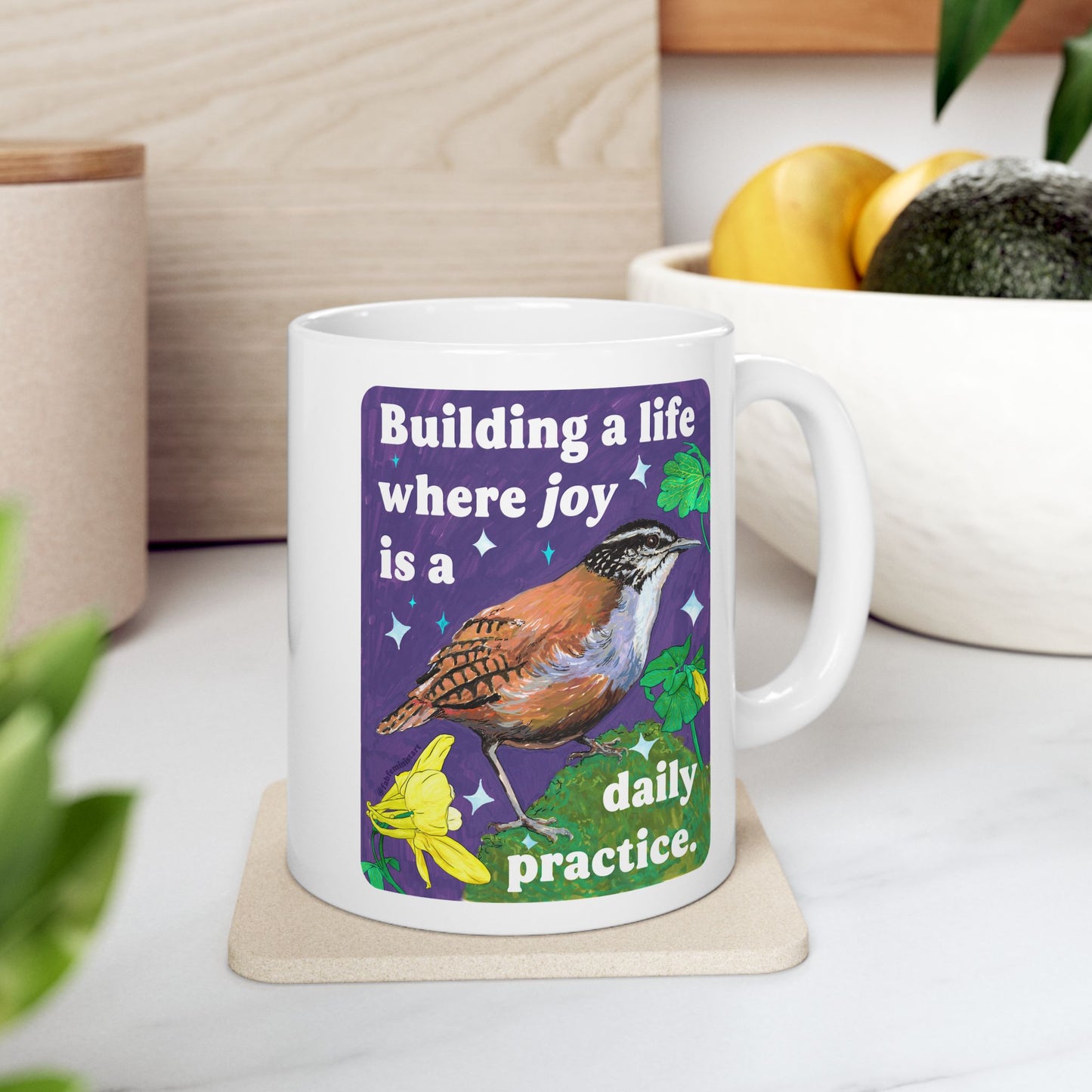 Building a life where joy is a daily practice: feminist mug