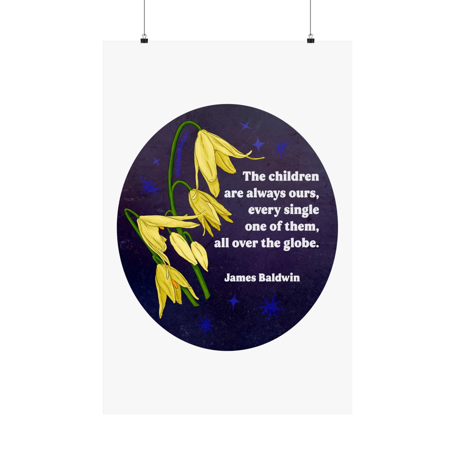 The children are always ours, every single one of them all over the globe, James Baldwin: Feminist Print