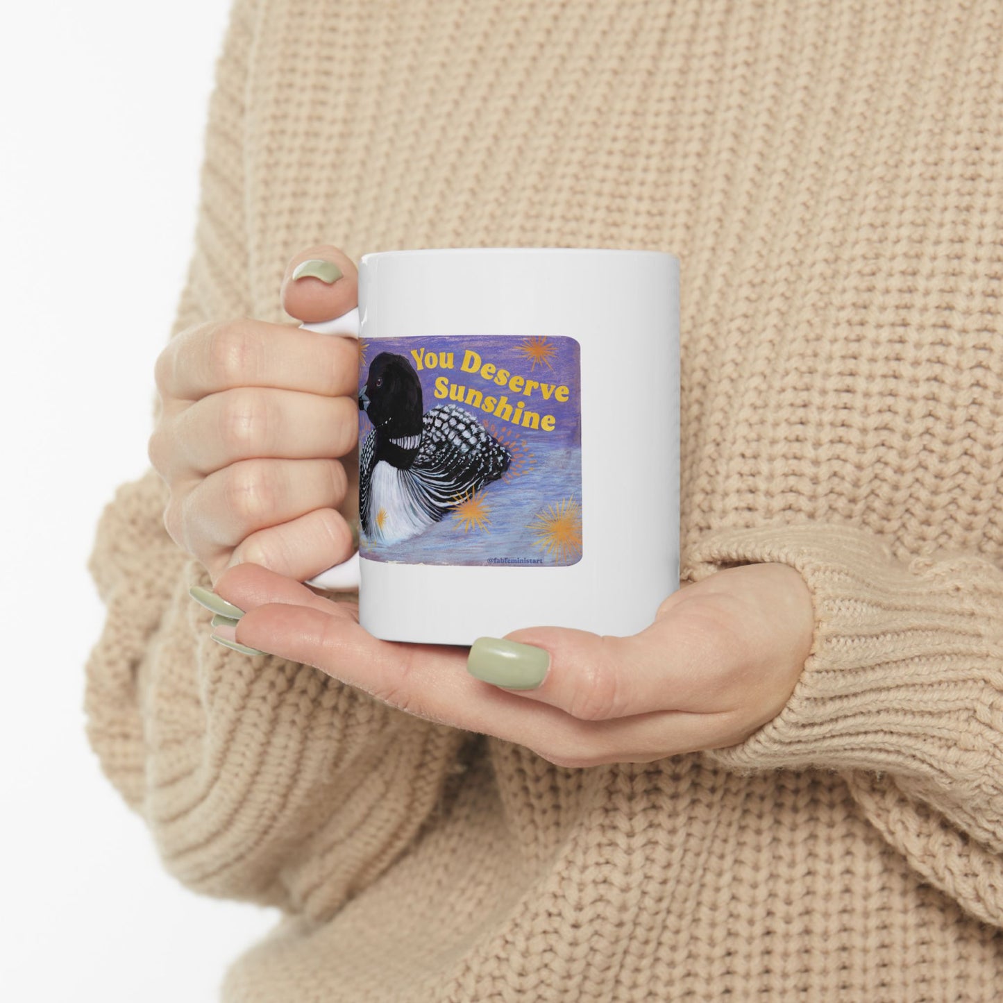 You Deserve Sunshine: Feminist Mug