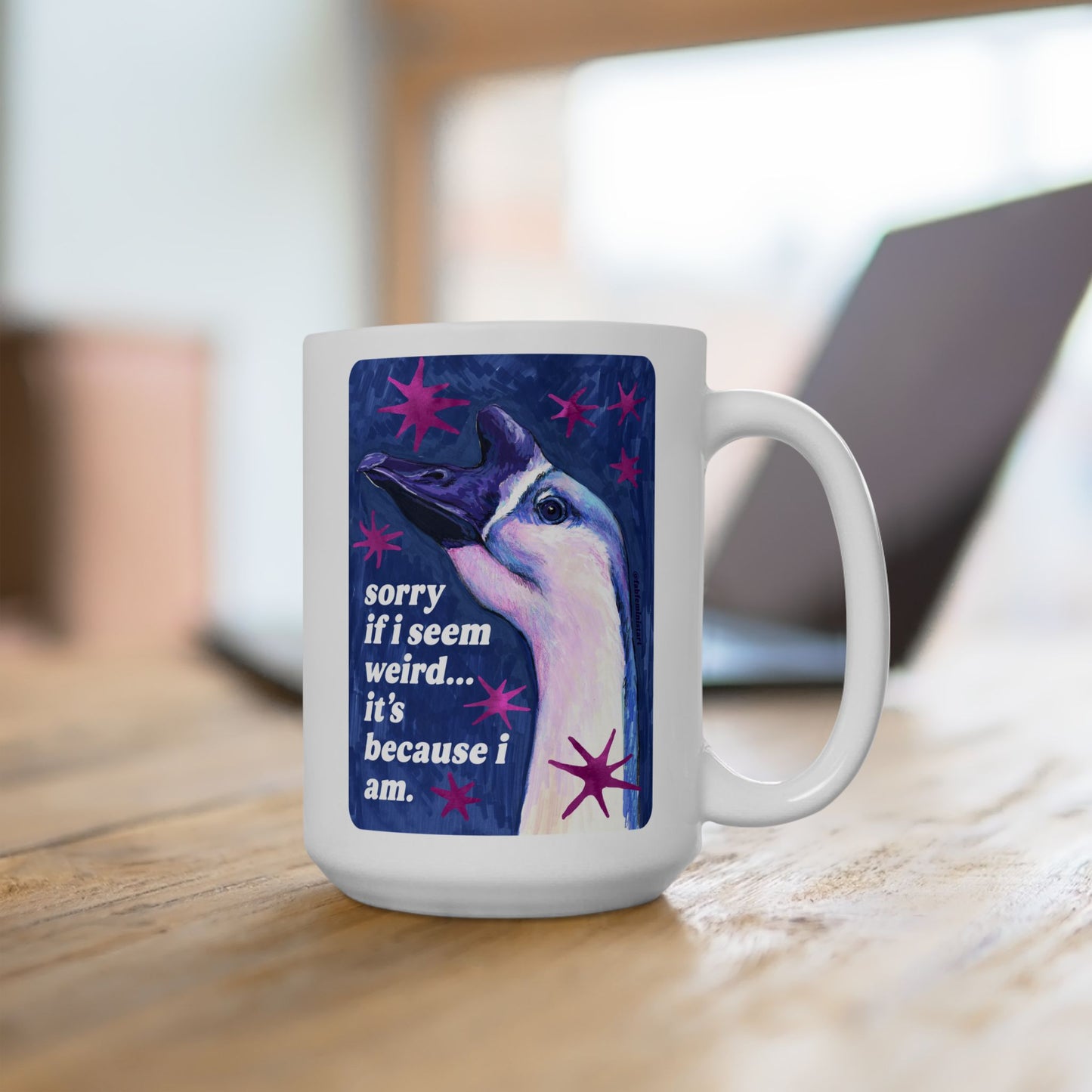 sorry if i seem weird... it's because i am: feminist mug