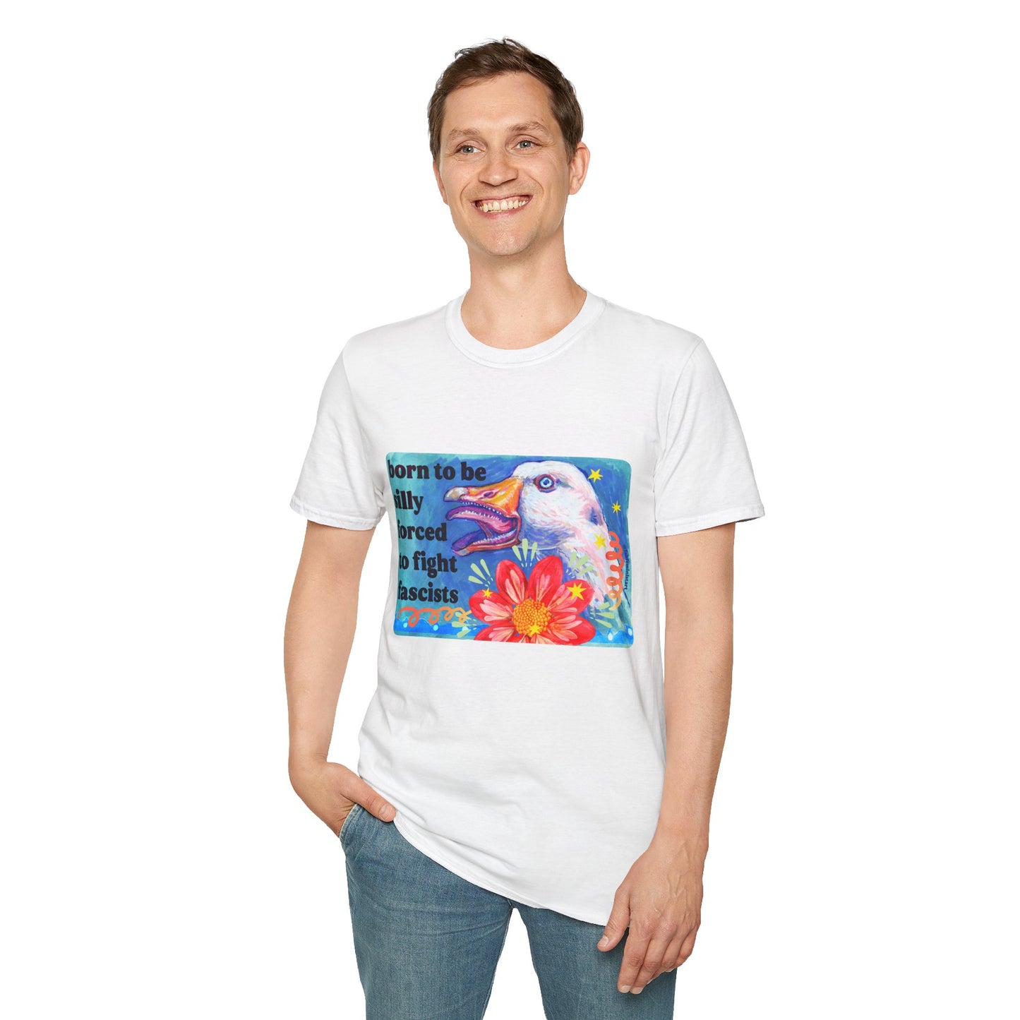 Born to Be Silly, Forced to Fight Fascists: feminist shirt