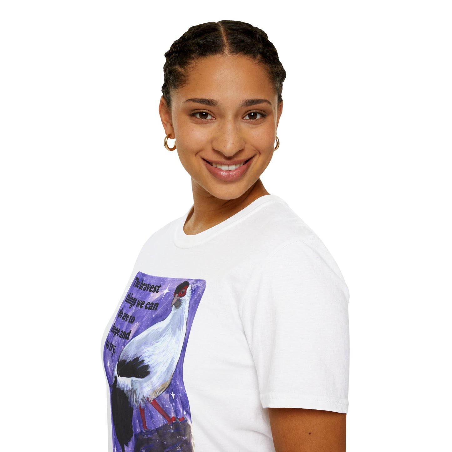 The bravest things we can do are to hope and to try: feminist shirt