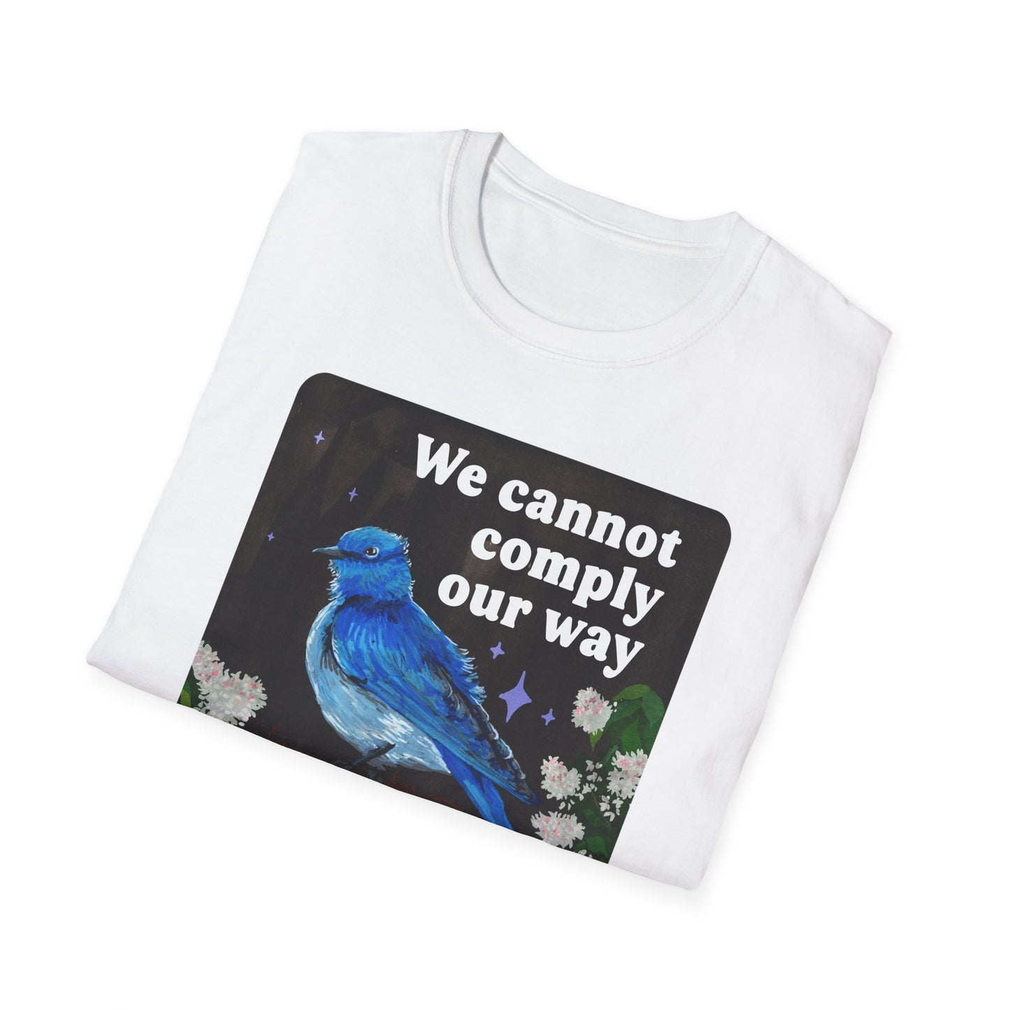 We cannot comply our way out of fascism: feminist shirt