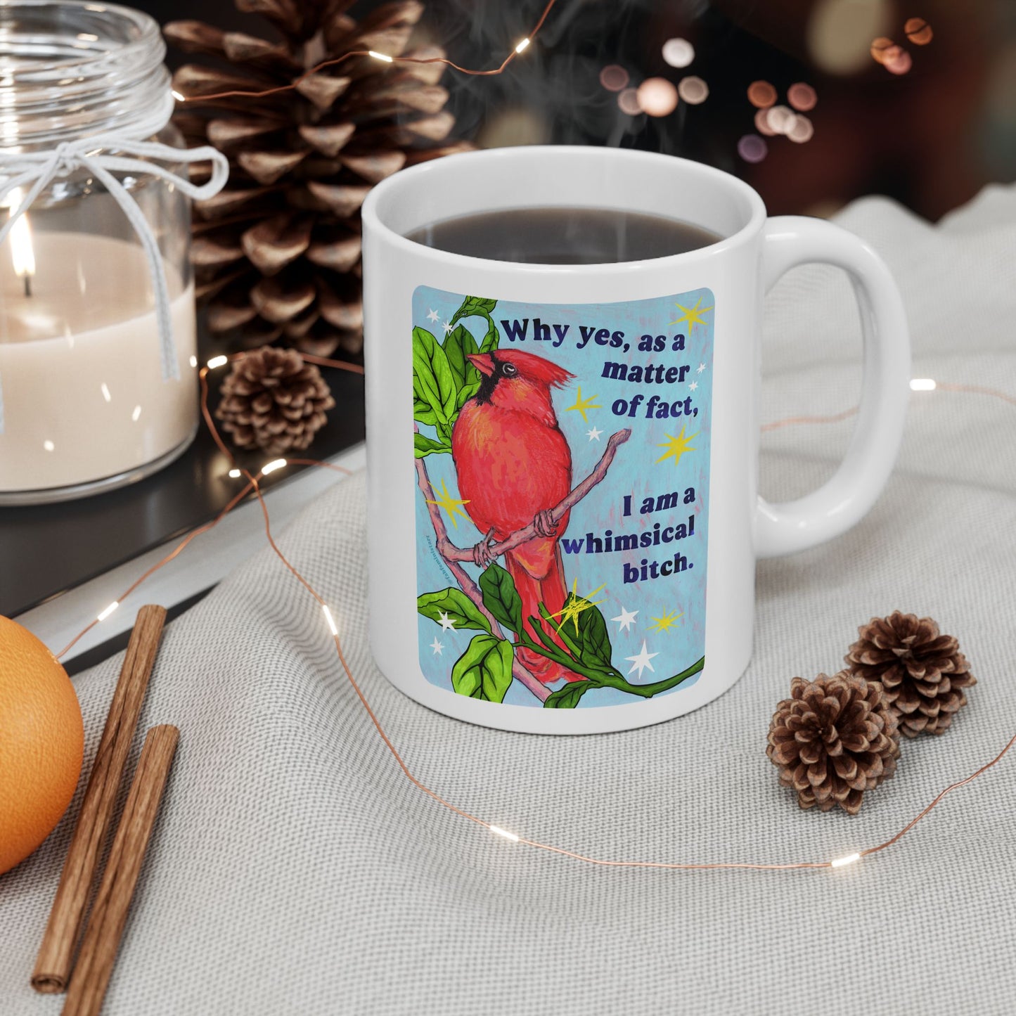 Why yes, as a matter of fact, I *am* a whimsical bitch: feminist mug