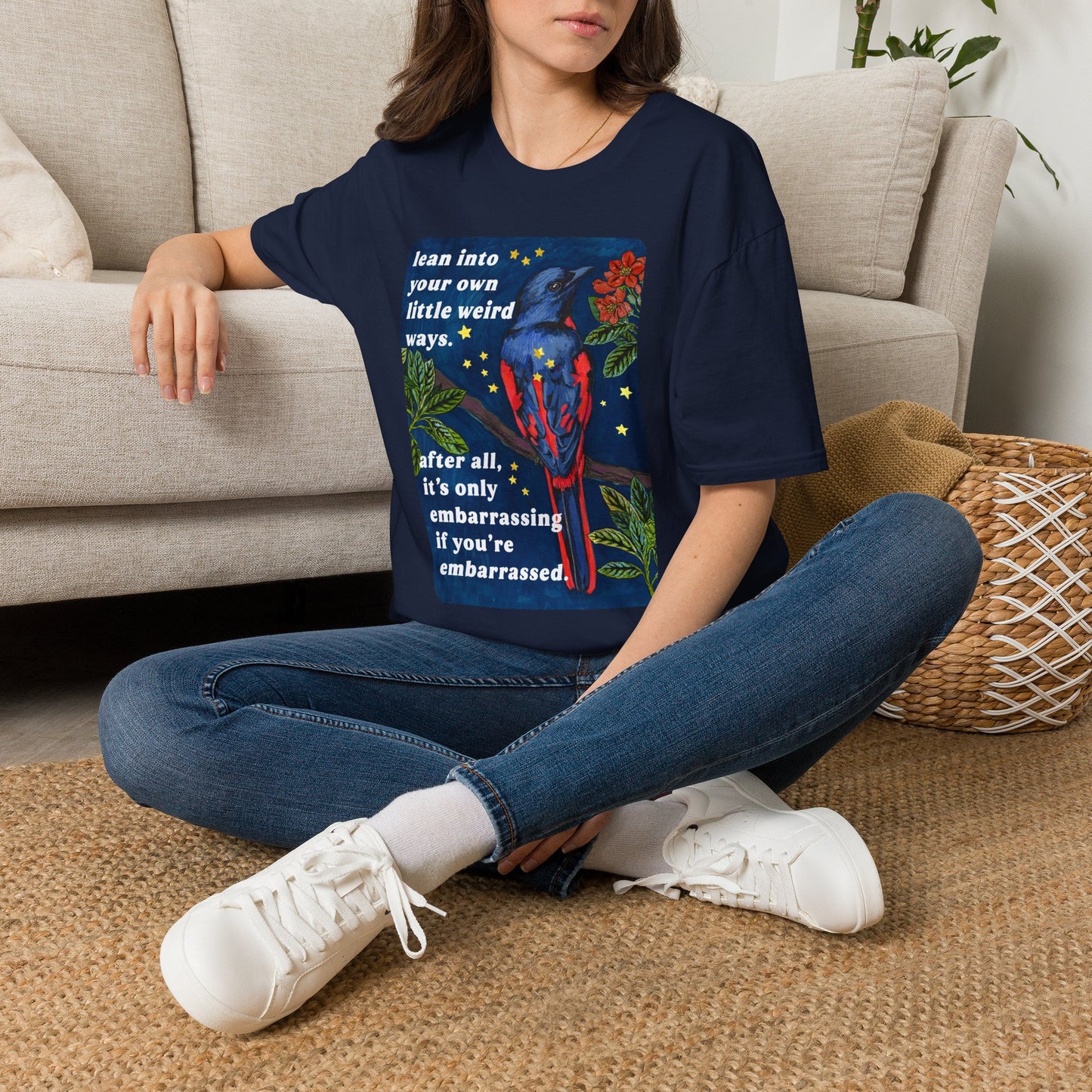 Lean Into Your Own Little Weird Ways: feminist shirt