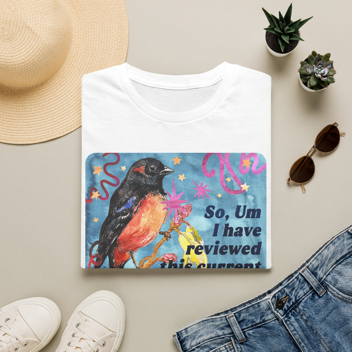 So Um I have reviewed this current timeline & would like to speak to management: feminist shirt