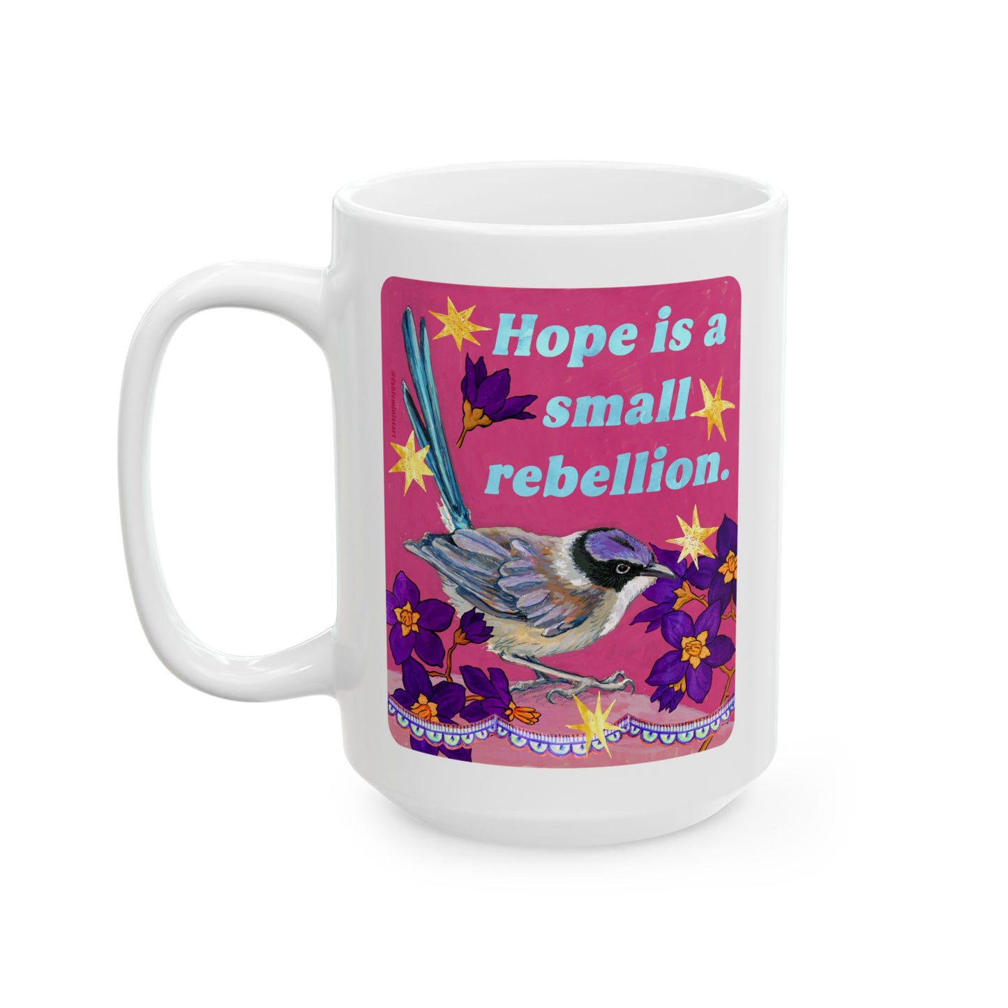 Hope is a small rebellion: feminist mug