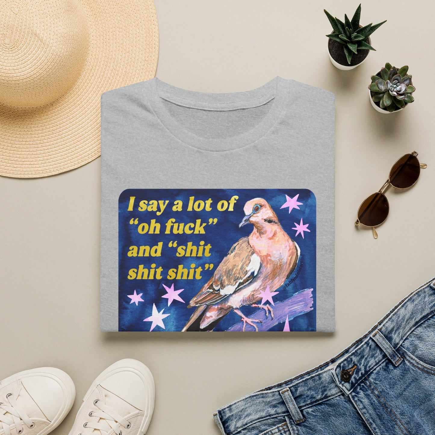 I say a lot of "oh fuck" and "shit shit shit" for someone who is supposedly all "okey dokey artichokey": feminist shirt