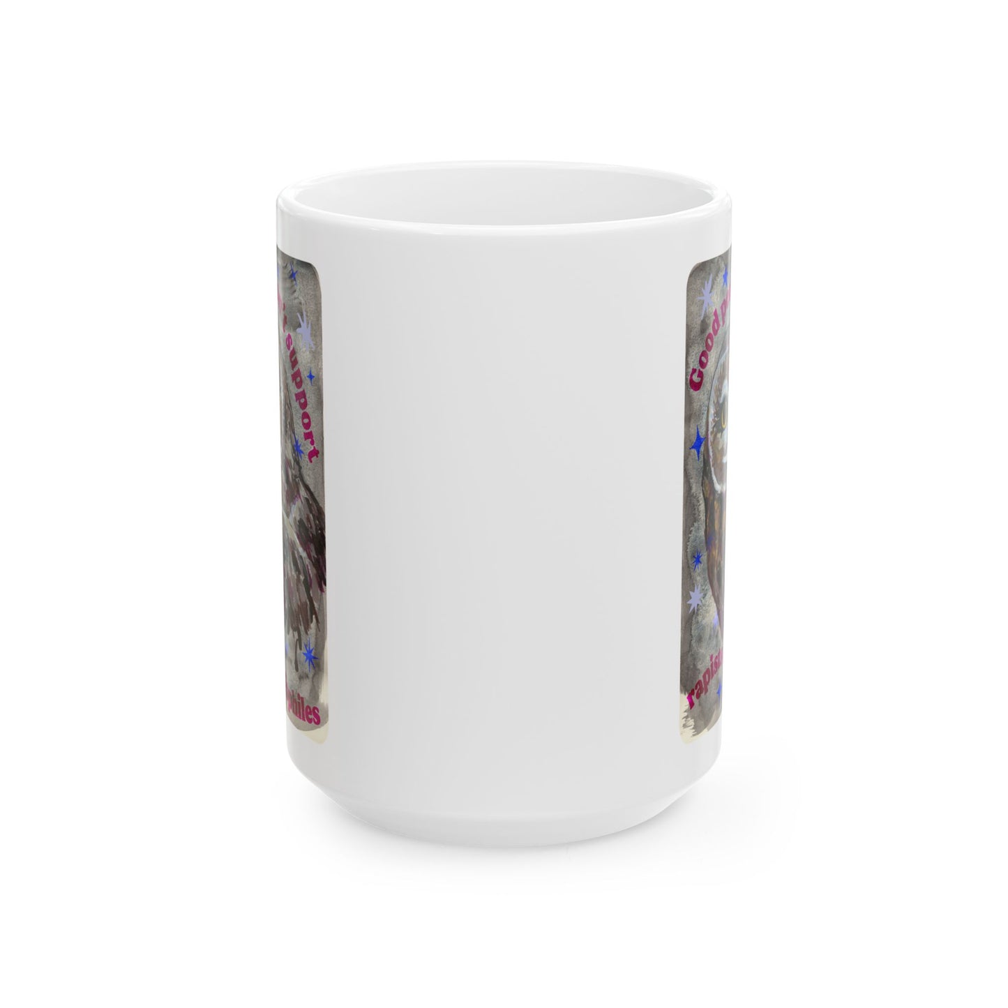 Good people don't support rapists or pedophiles: feminist mug