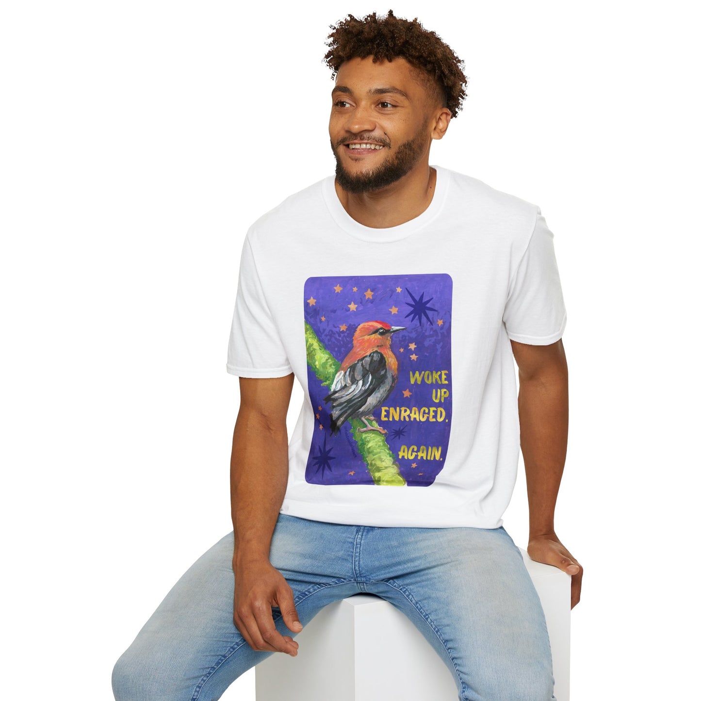 Woke Up Enraged Again: Feminist T-Shirt