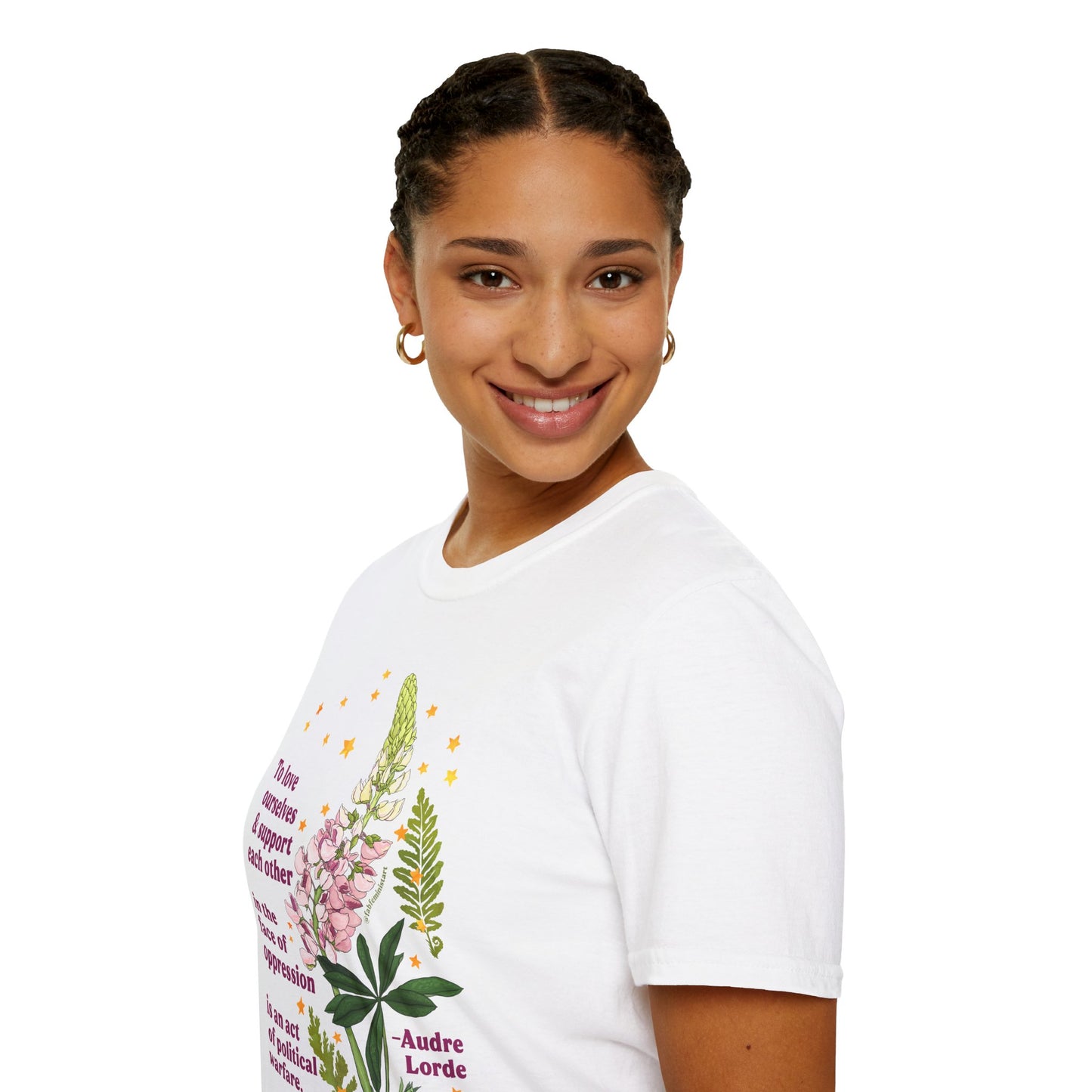 To love ourselves and support each other in the face of oppression is an act of political warfare, Audre Lorde: feminist shirt