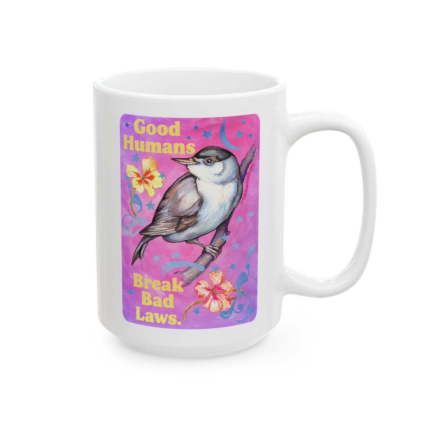 Good Humans Break Bad Laws: Feminist Mug