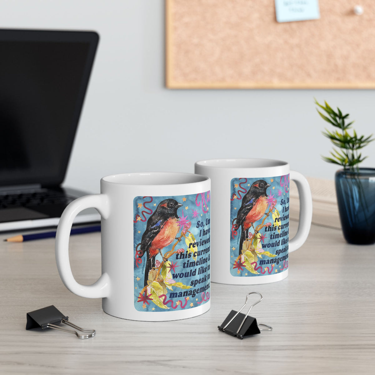 So Um I have reviewed this current timeline & would like to speak to management: feminist mug
