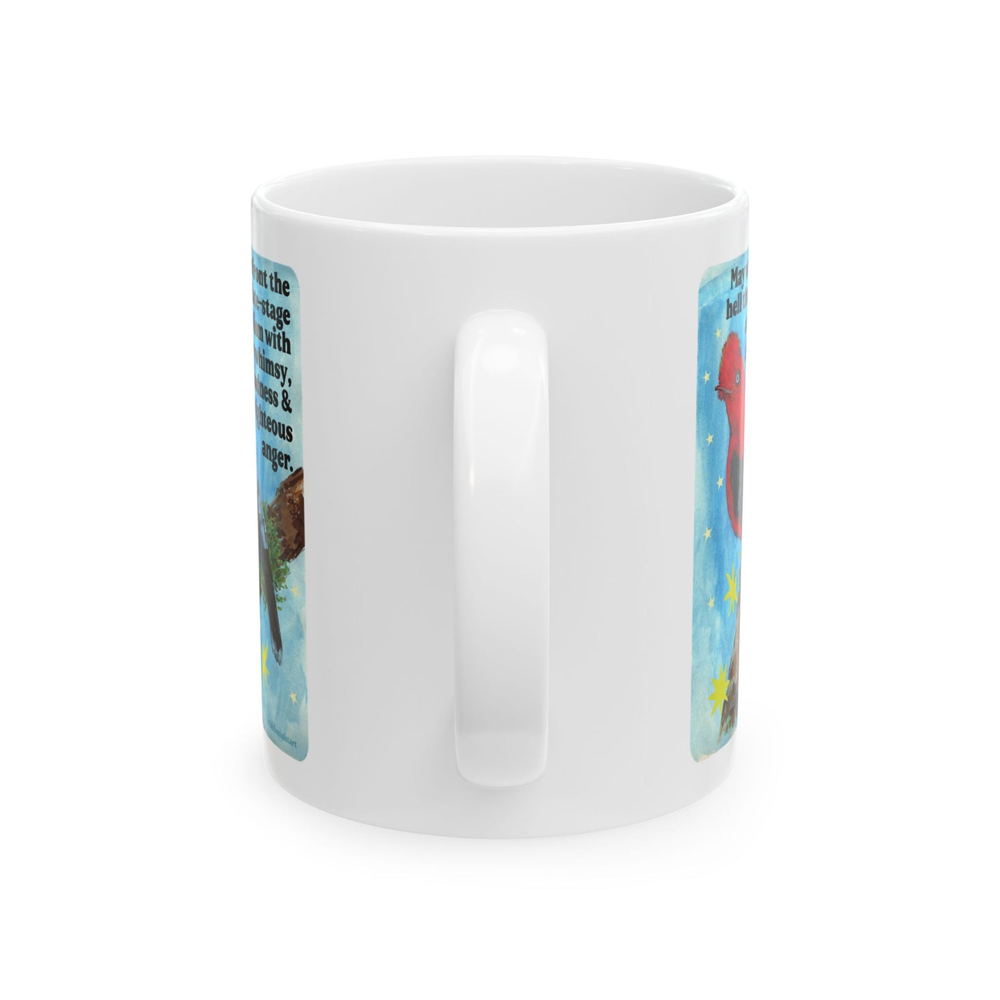 May we confront the hell that is late-stage capitalism with all our whimsy, kindness and righteous anger: Feminist Mug