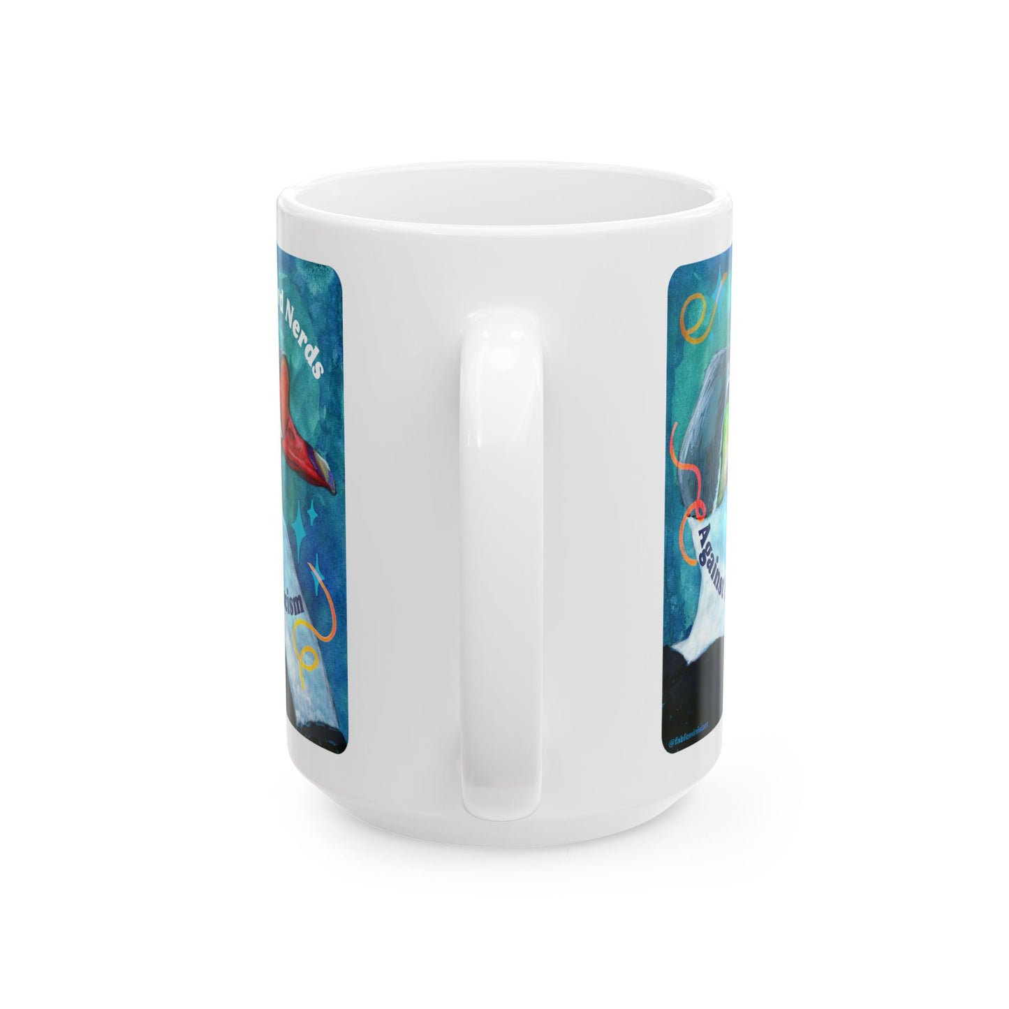 Bird Nerds Against Fascism: Feminist Mug