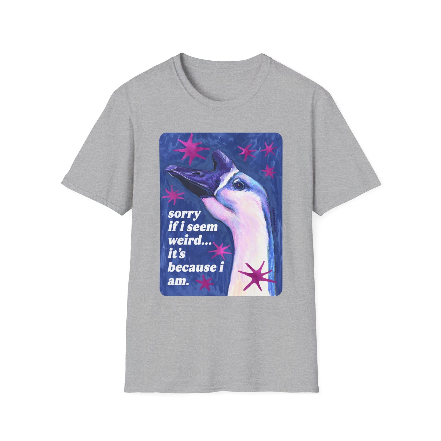 sorry if i seem weird... it's because i am: feminist shirt