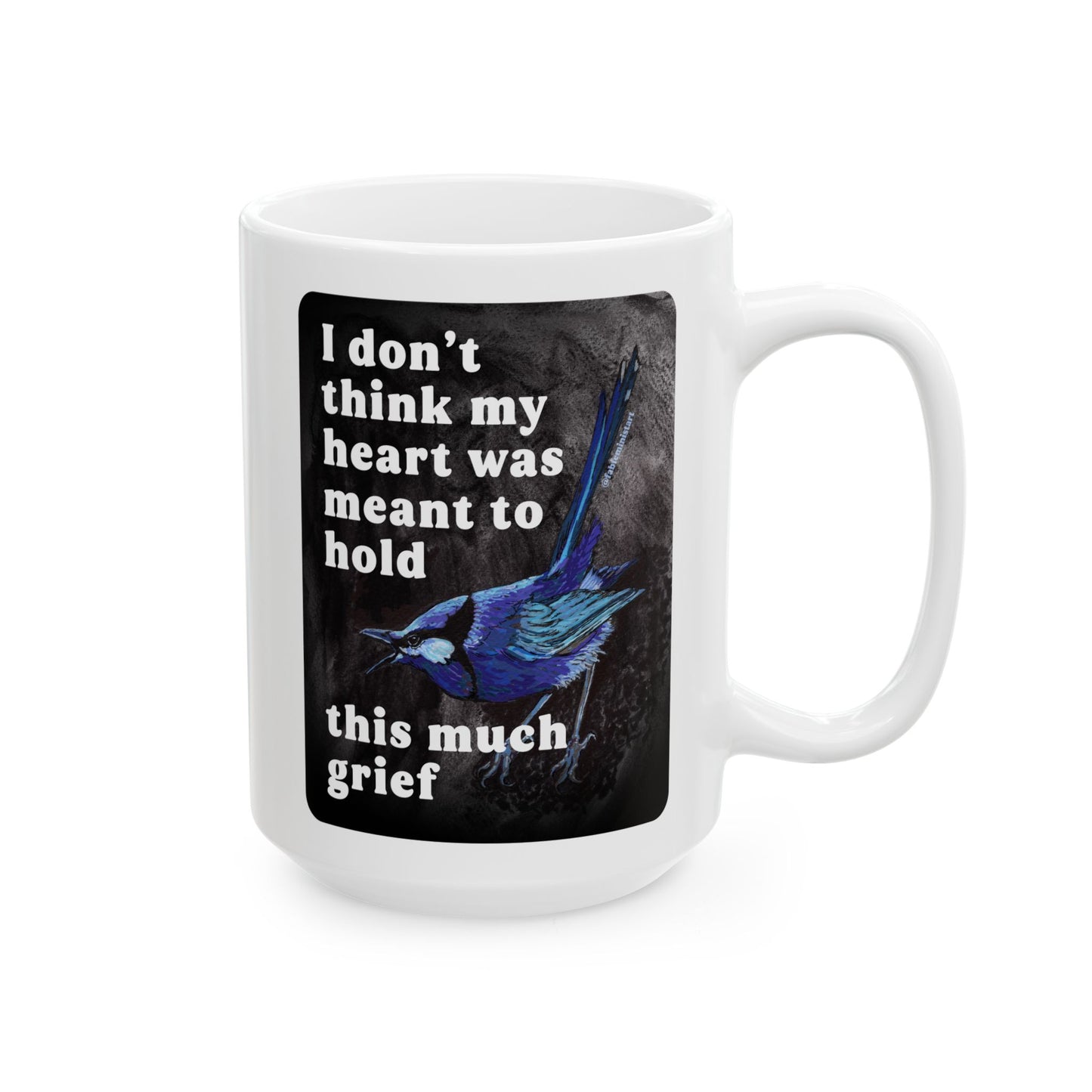 I don't think my heart was meant to hold this much grief: feminist mug