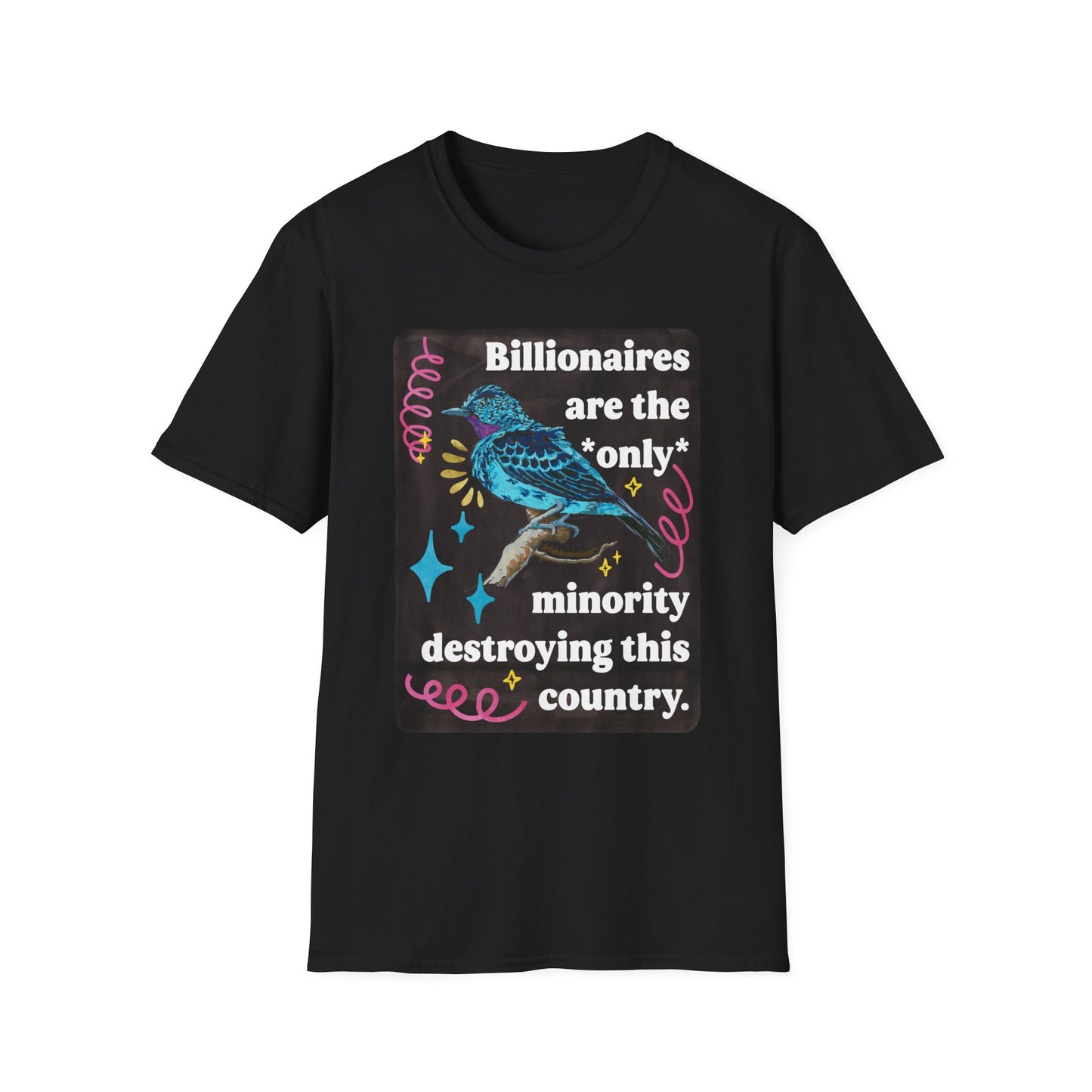 Billionaires are the *only* minority destroying this country: feminist shirt