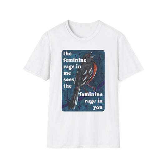 the feminine rage in me sees the feminine rage in you: feminist shirt