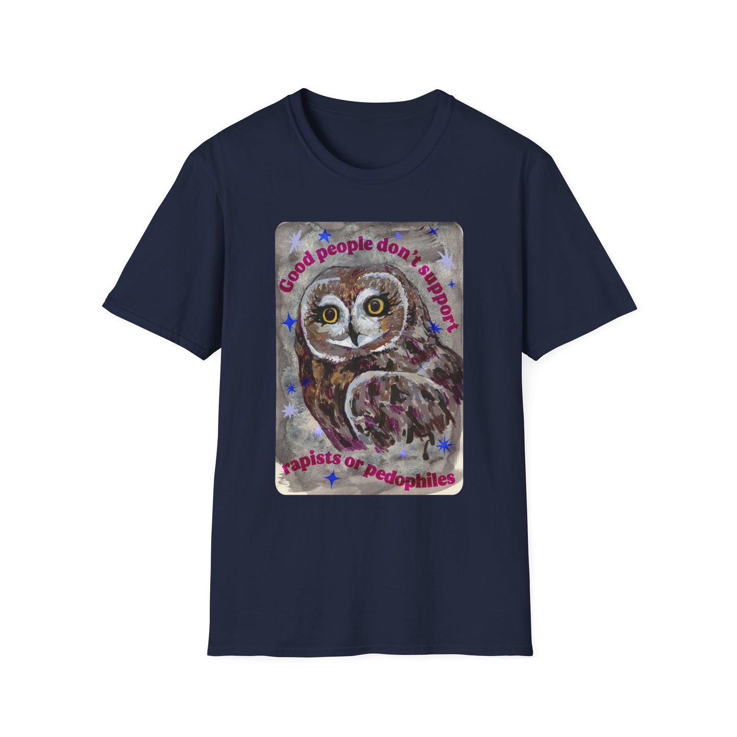 Good people don't support rapists or pedophiles: feminist shirt
