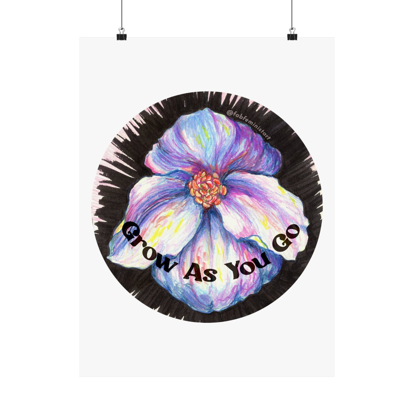 Grow As You Go: Mental Health Art Print