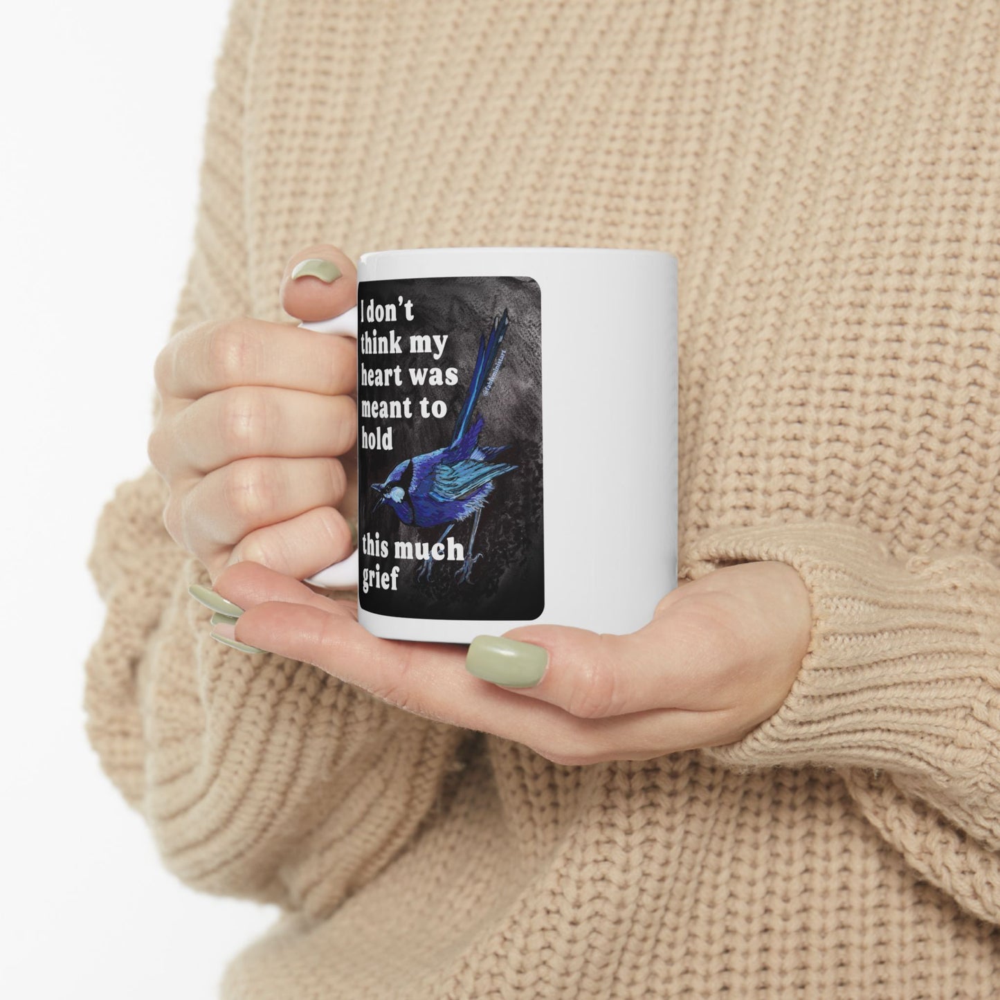 I don't think my heart was meant to hold this much grief: feminist mug