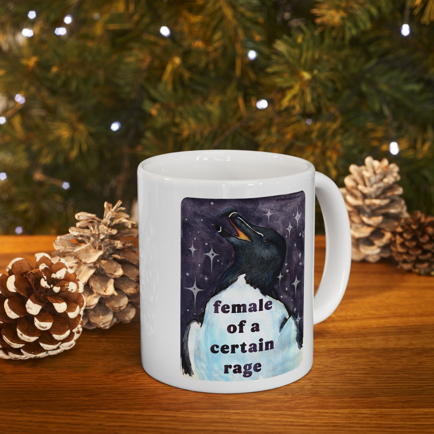 female of a certain rage: feminist mug