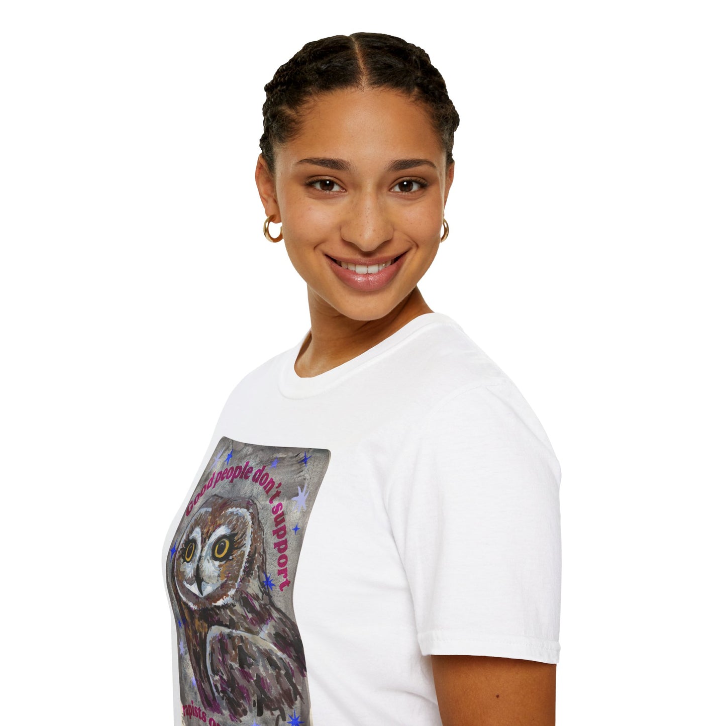 Good people don't support rapists or pedophiles: feminist shirt